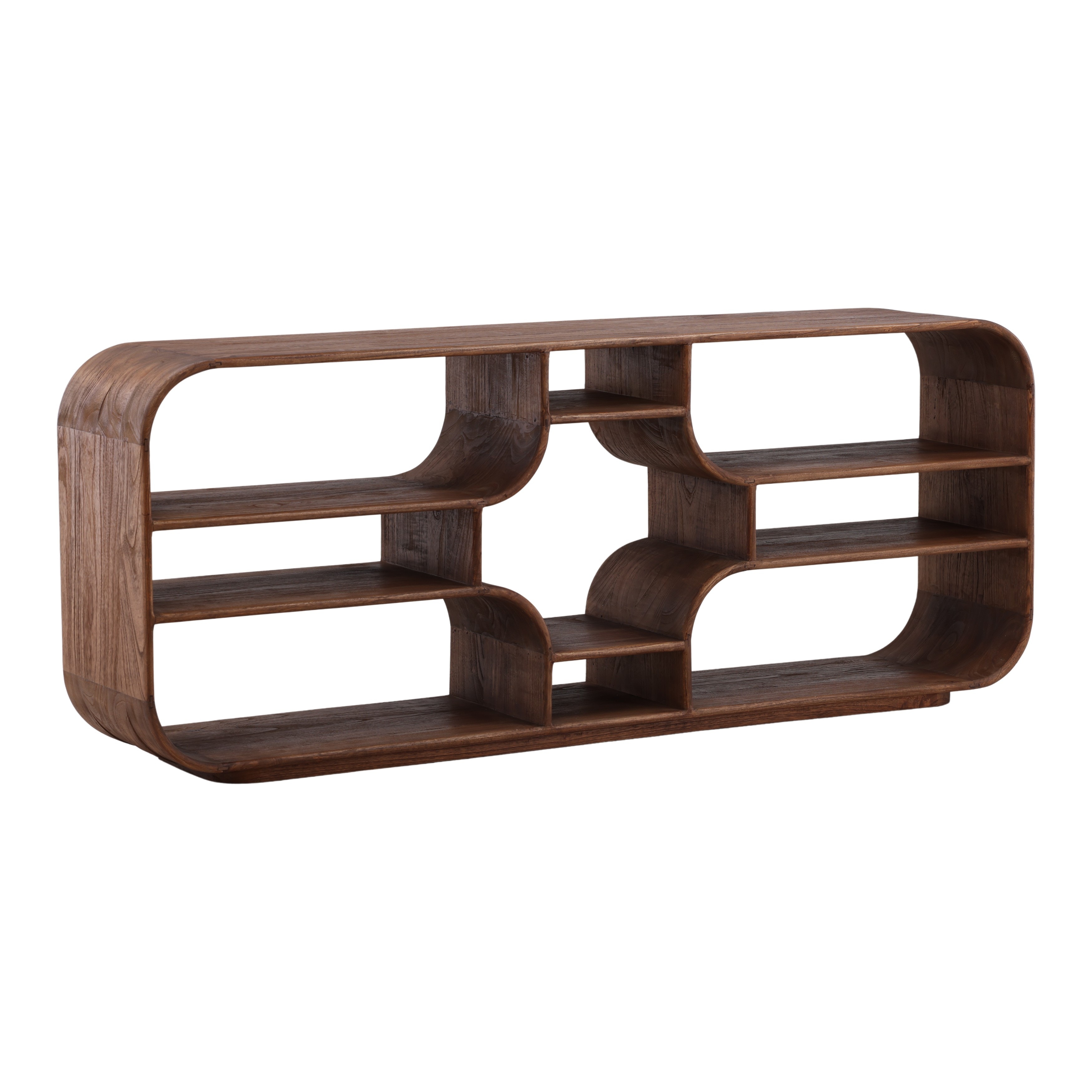Dovetail Furniture Gaetan Bookcase DOV6572-BRWN
