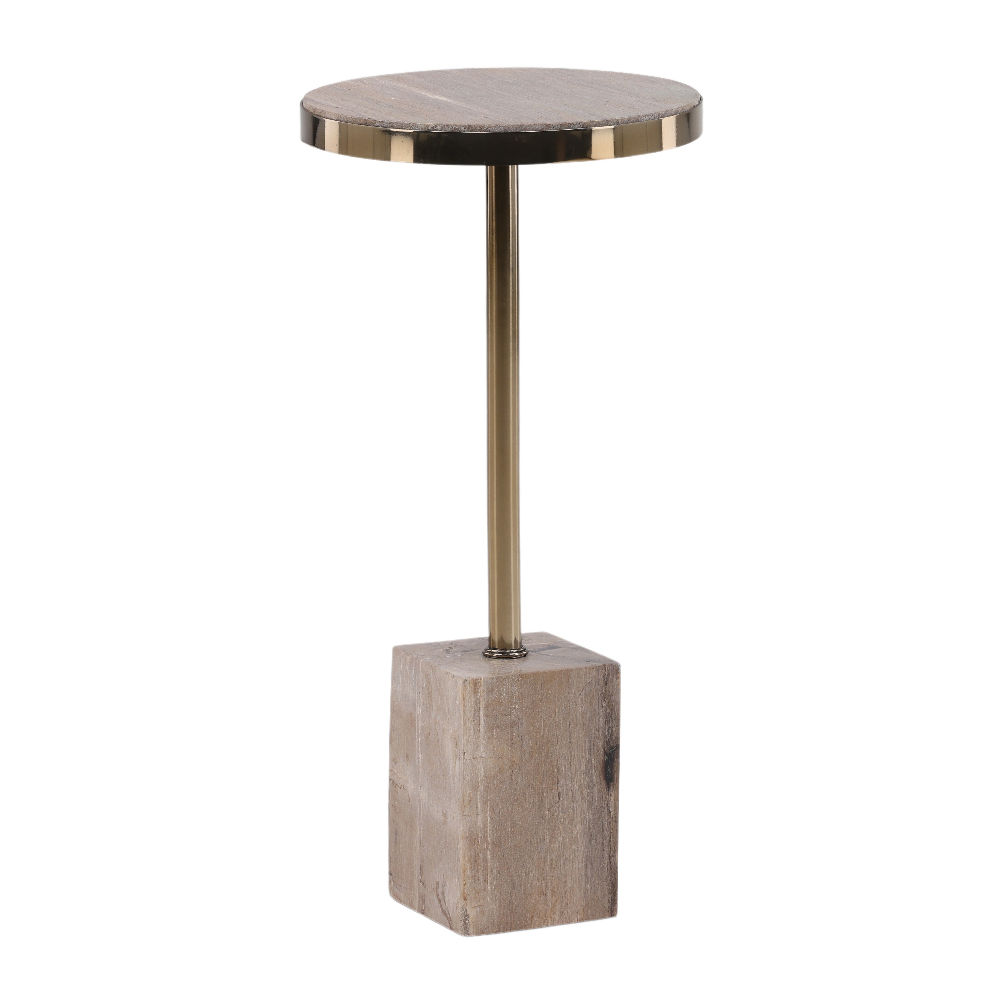 Dovetail Furniture Inara Side Table DOV22029-NATL