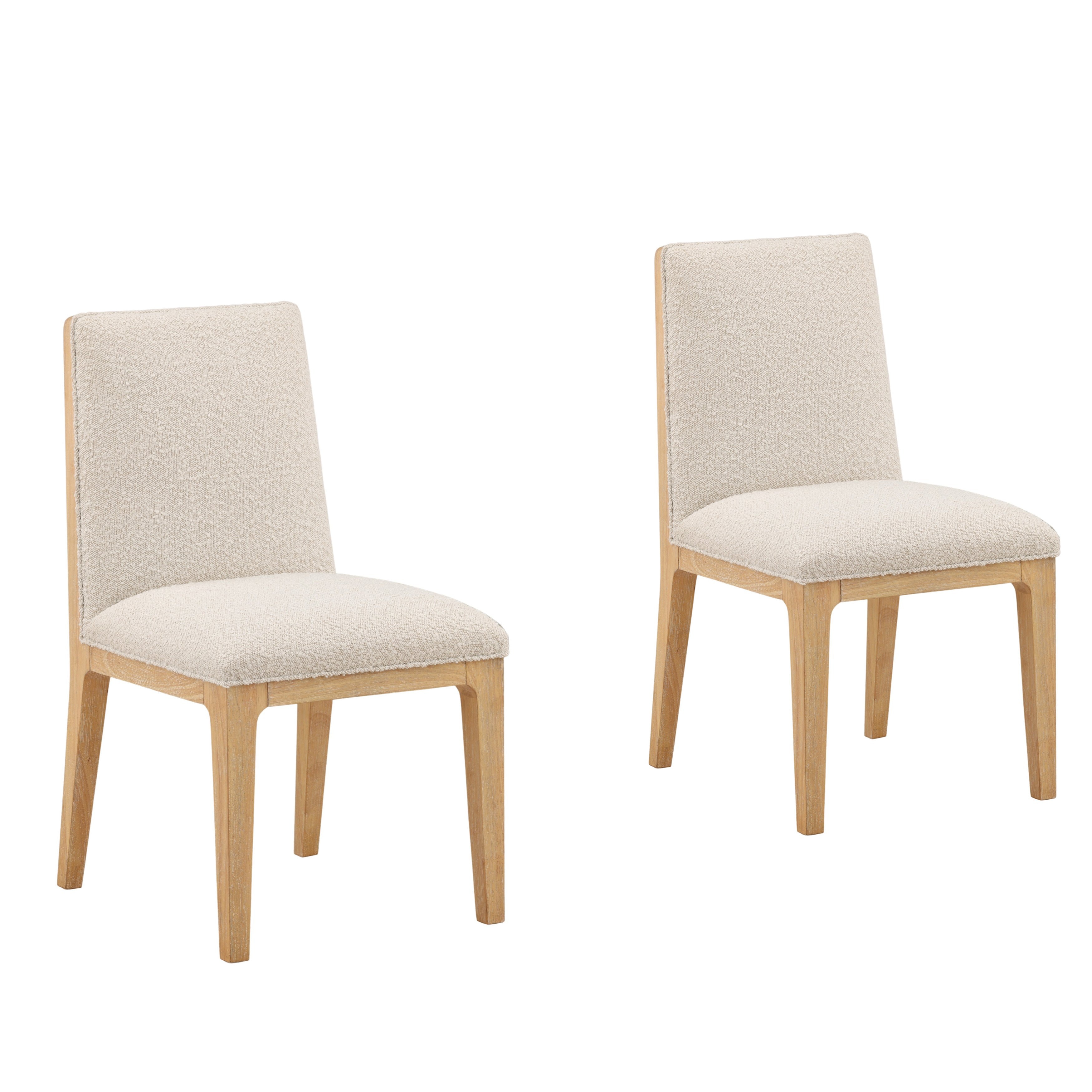 Dovetail Furniture Itan Dining Chair Set of 2 DOV18250-CREM