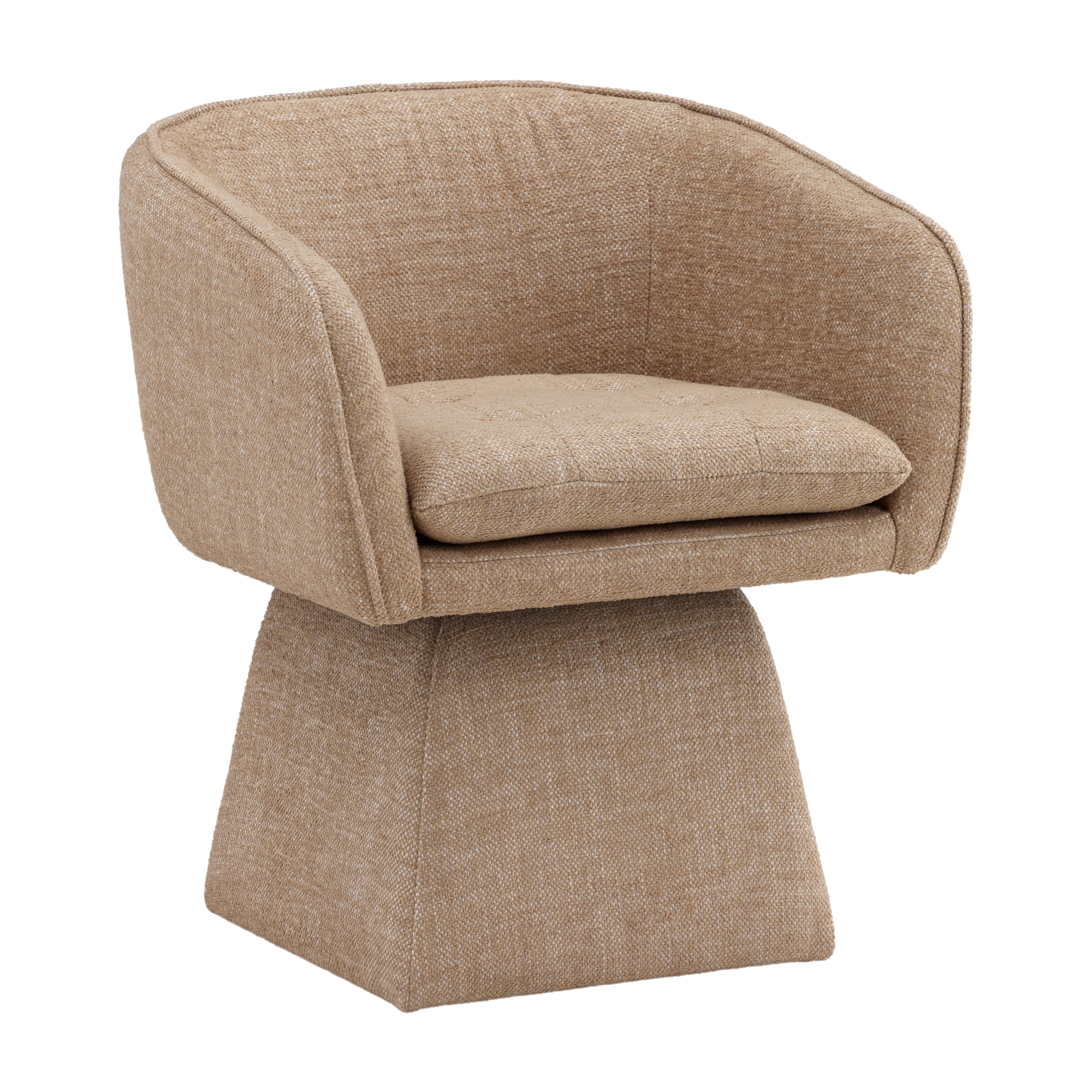 Dovetail Furniture Jonie Dining Swivel Chair DOV34059-CAML