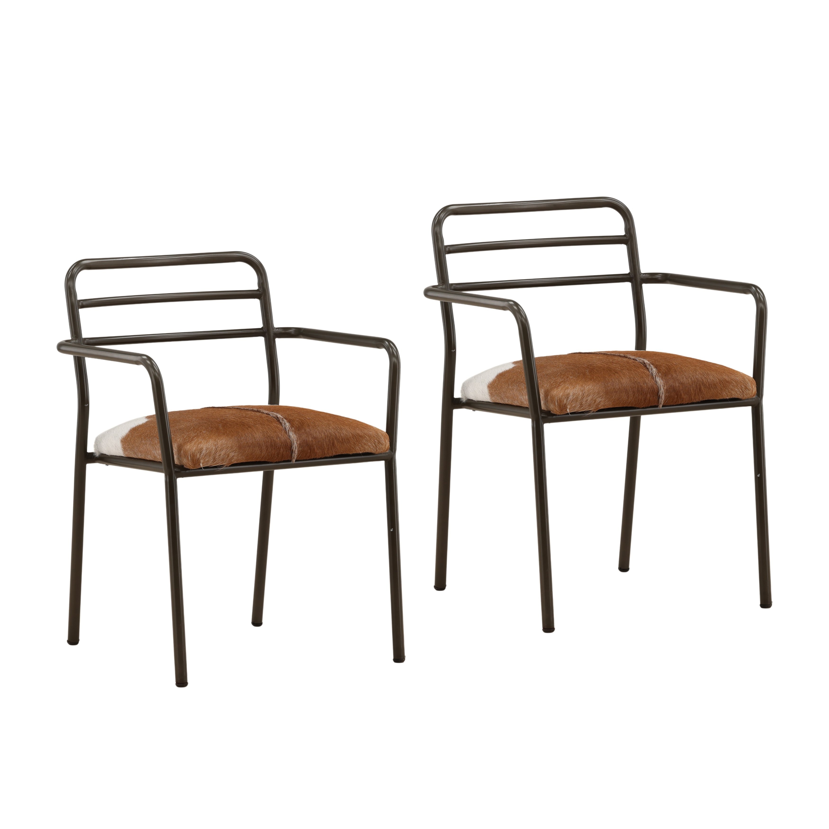 Dovetail Furniture Keirfield Dining Chair DOV43010-BRWN