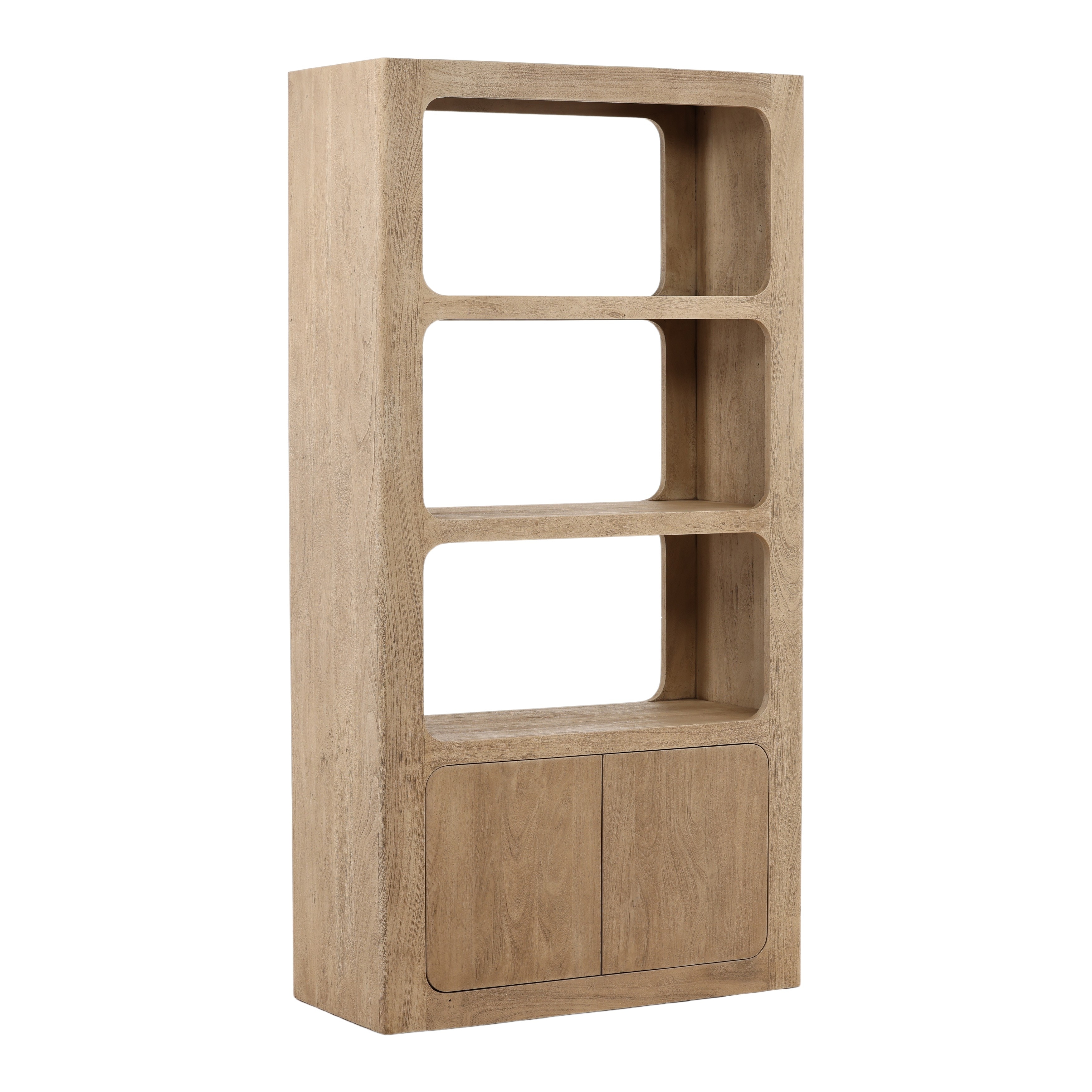 Dovetail Furniture Leandra Bookcase DOV76023-NATL