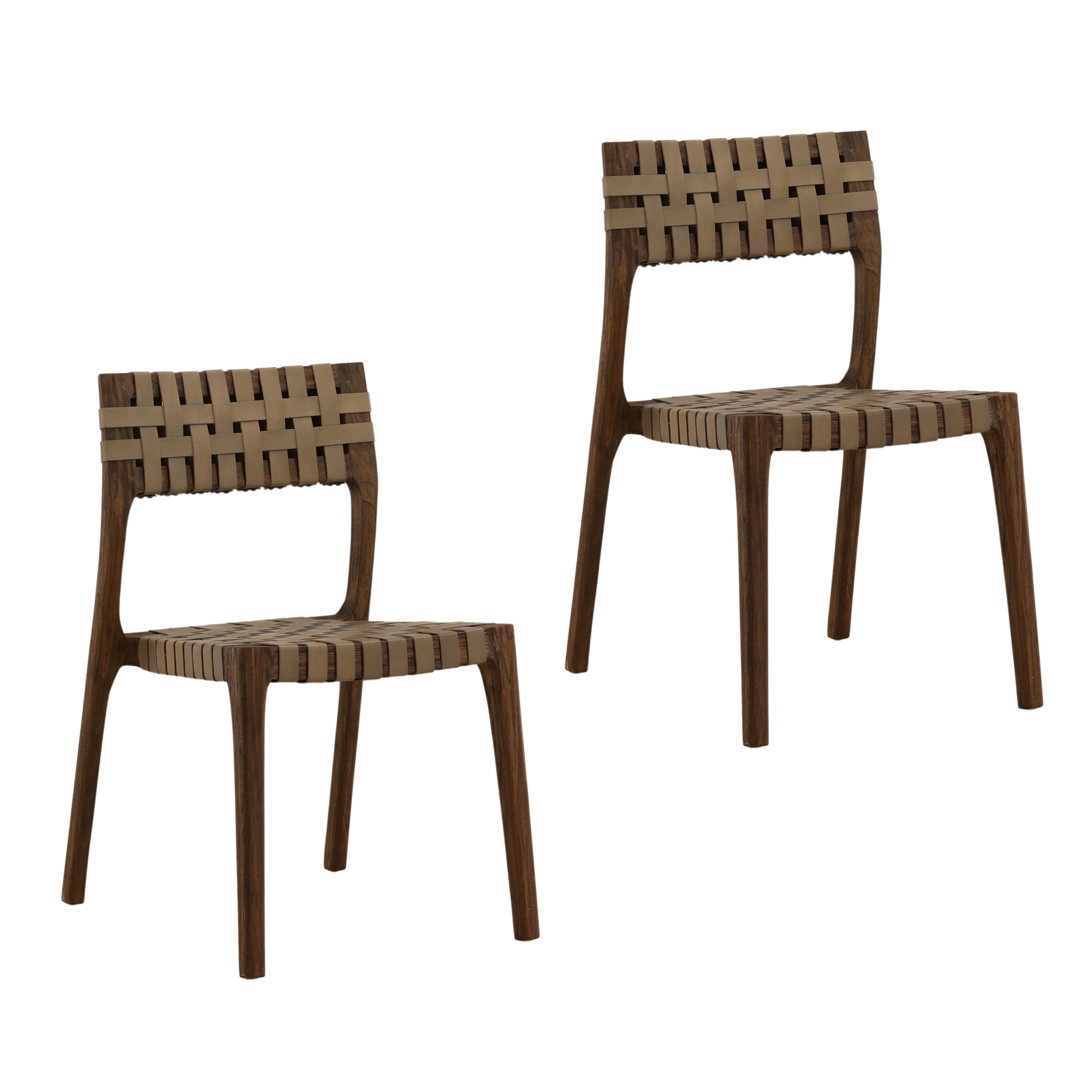 Dovetail Furniture Leclair Dining Chair Set of 2 DOV83007-GREN