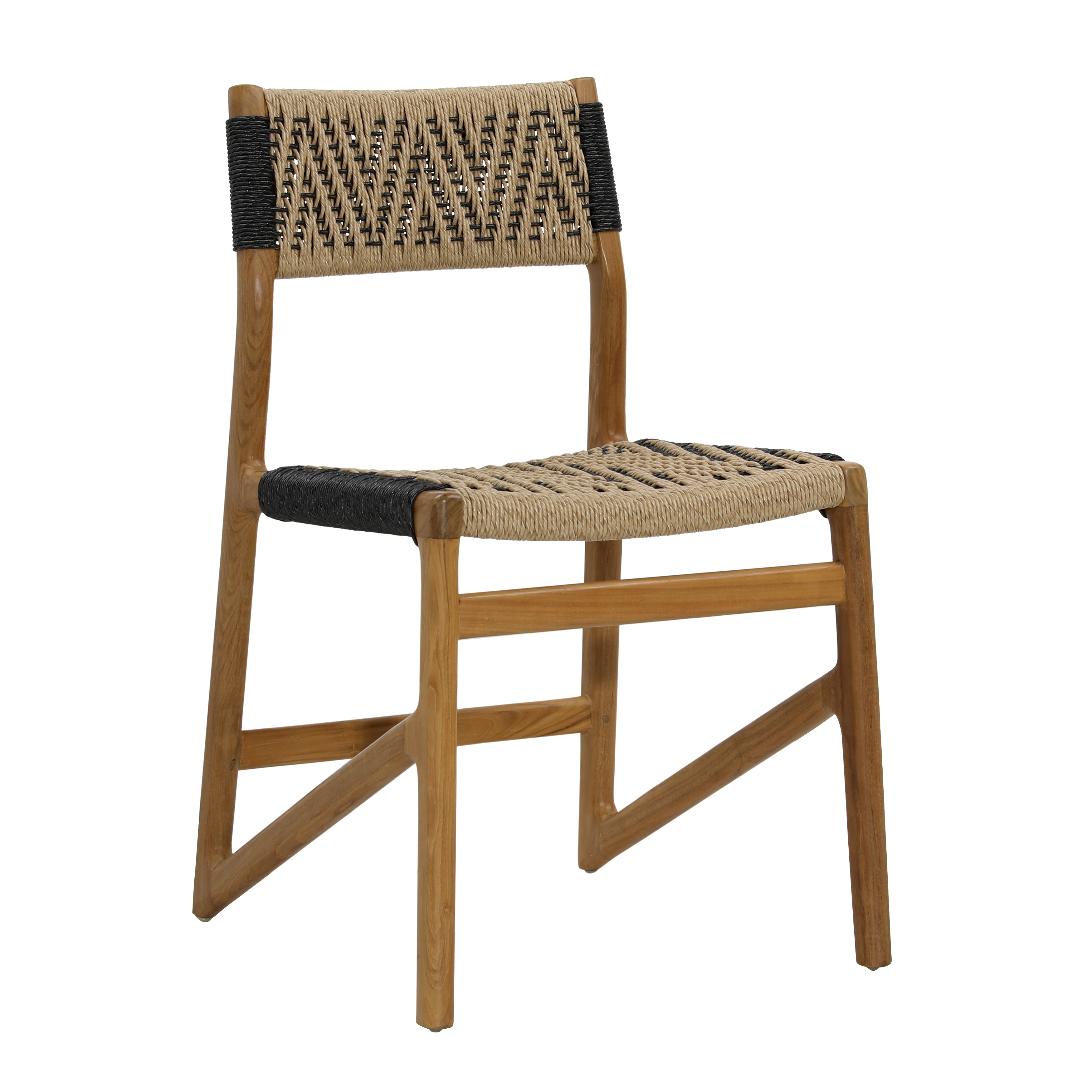 Dovetail Furniture Lumen Outdoor Dining Chair RIV10015-NABK