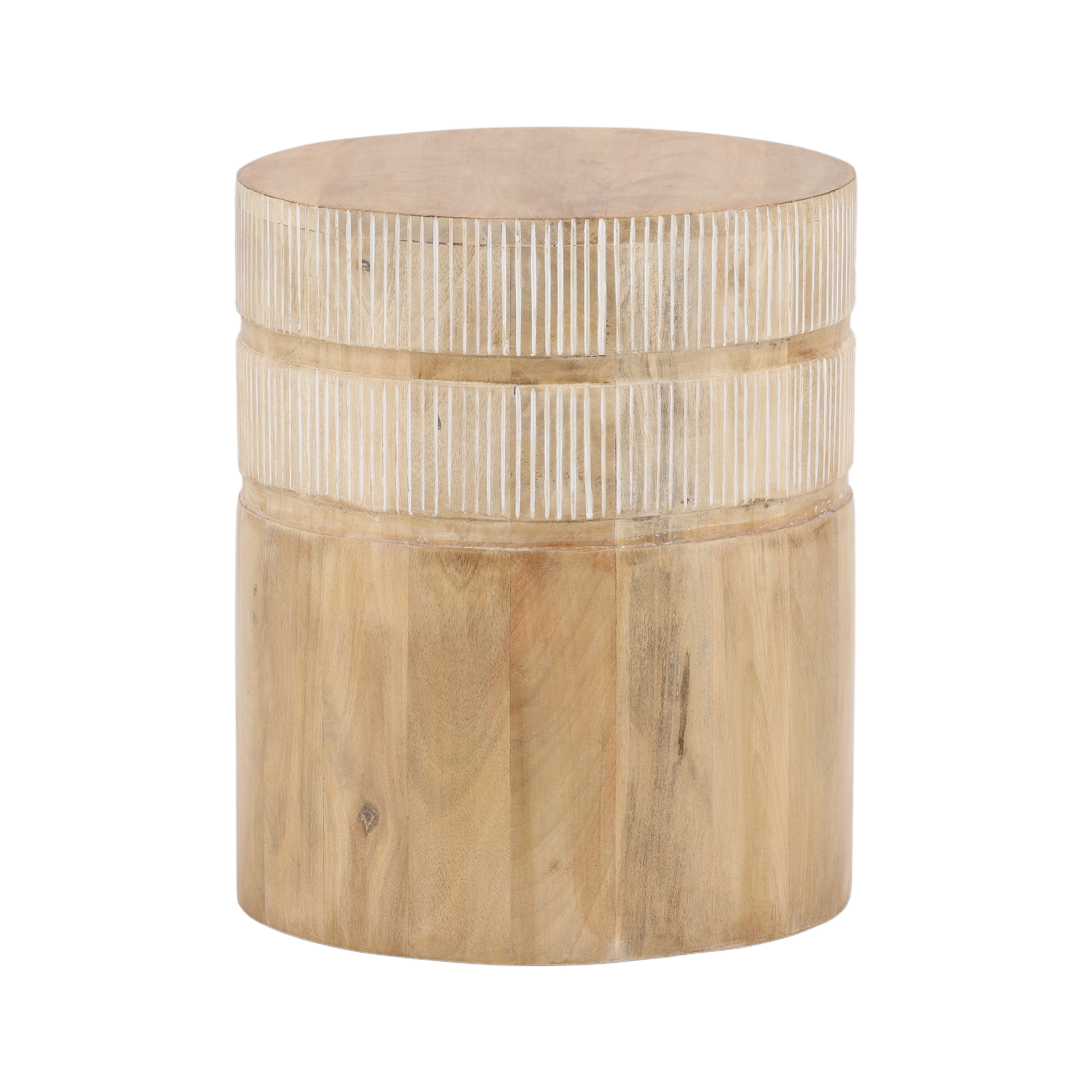 Dovetail Furniture Malvina Side Table DOV75019-NATL