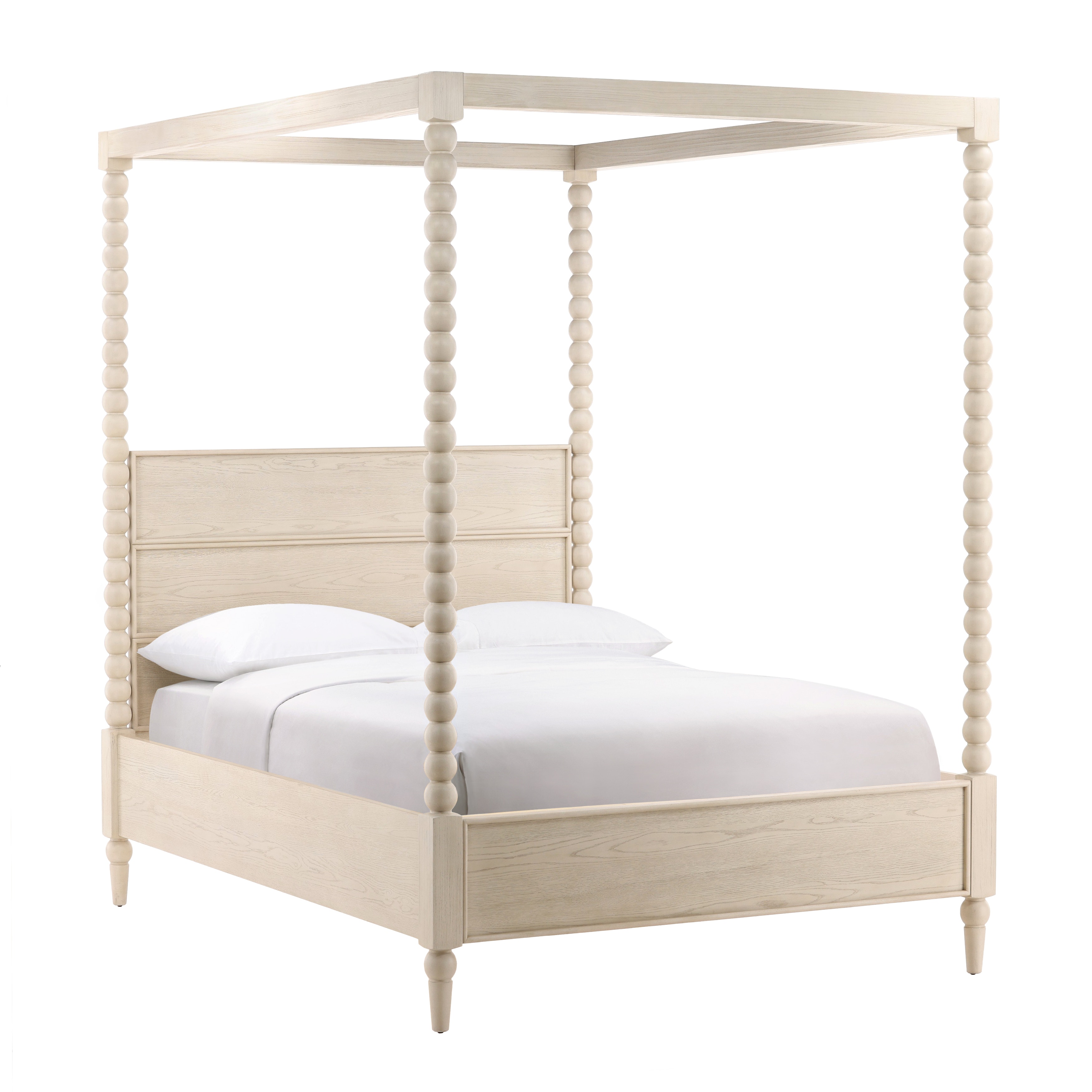 Dovetail Furniture DOV18113Q-WHTW Bedroom Marcellina Bed