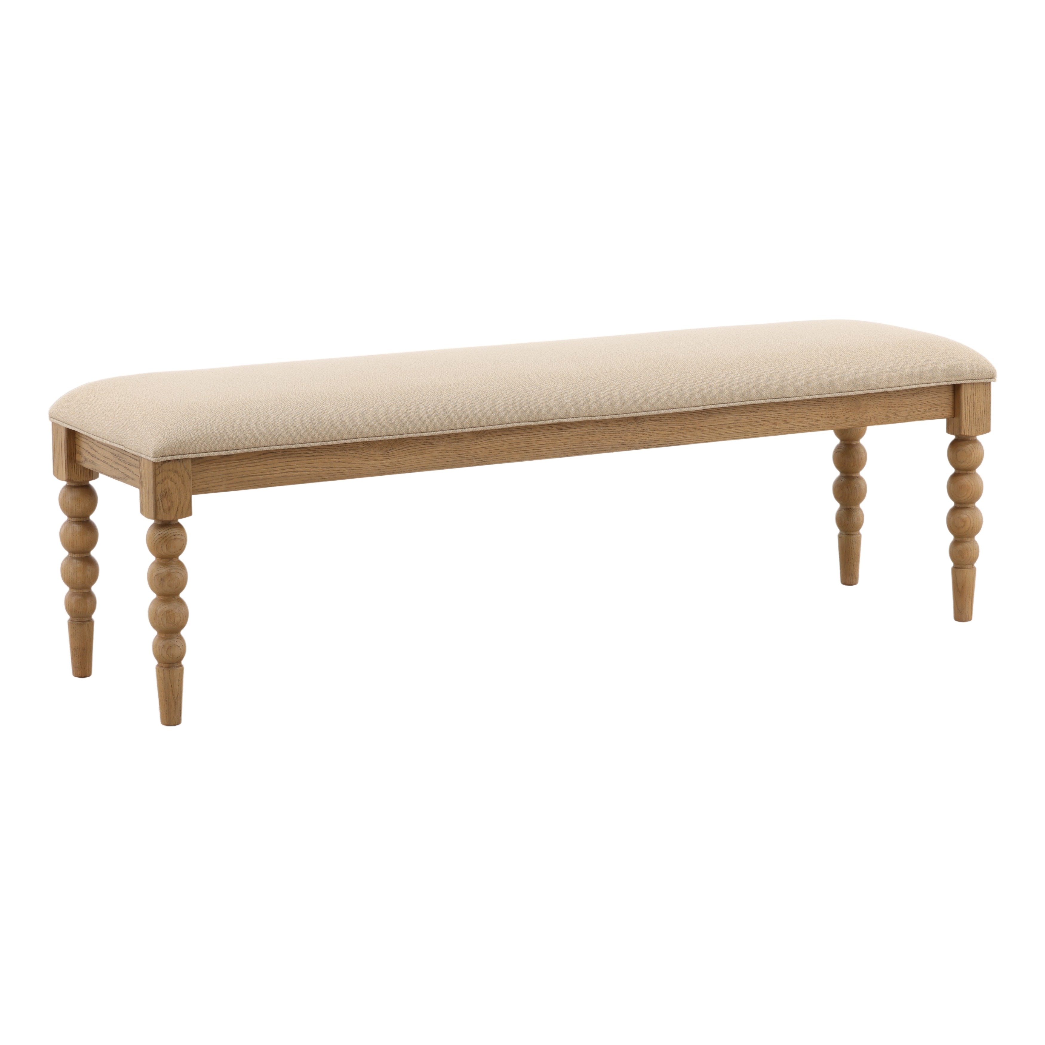 Dovetail Furniture Marcellina Bench DOV18245-BEIG
