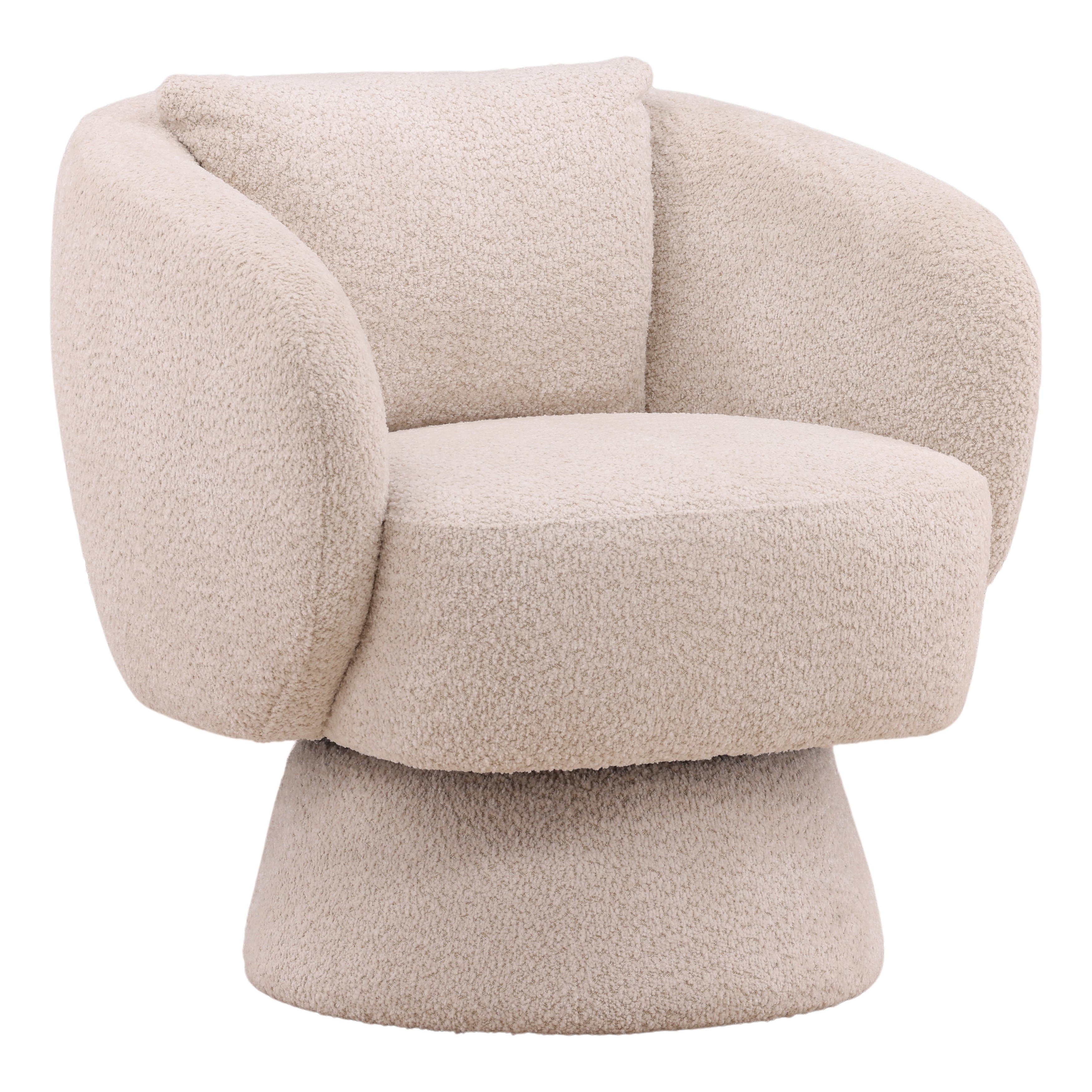 Dovetail Furniture Mariam Swivel Chair DOV94000-CREM