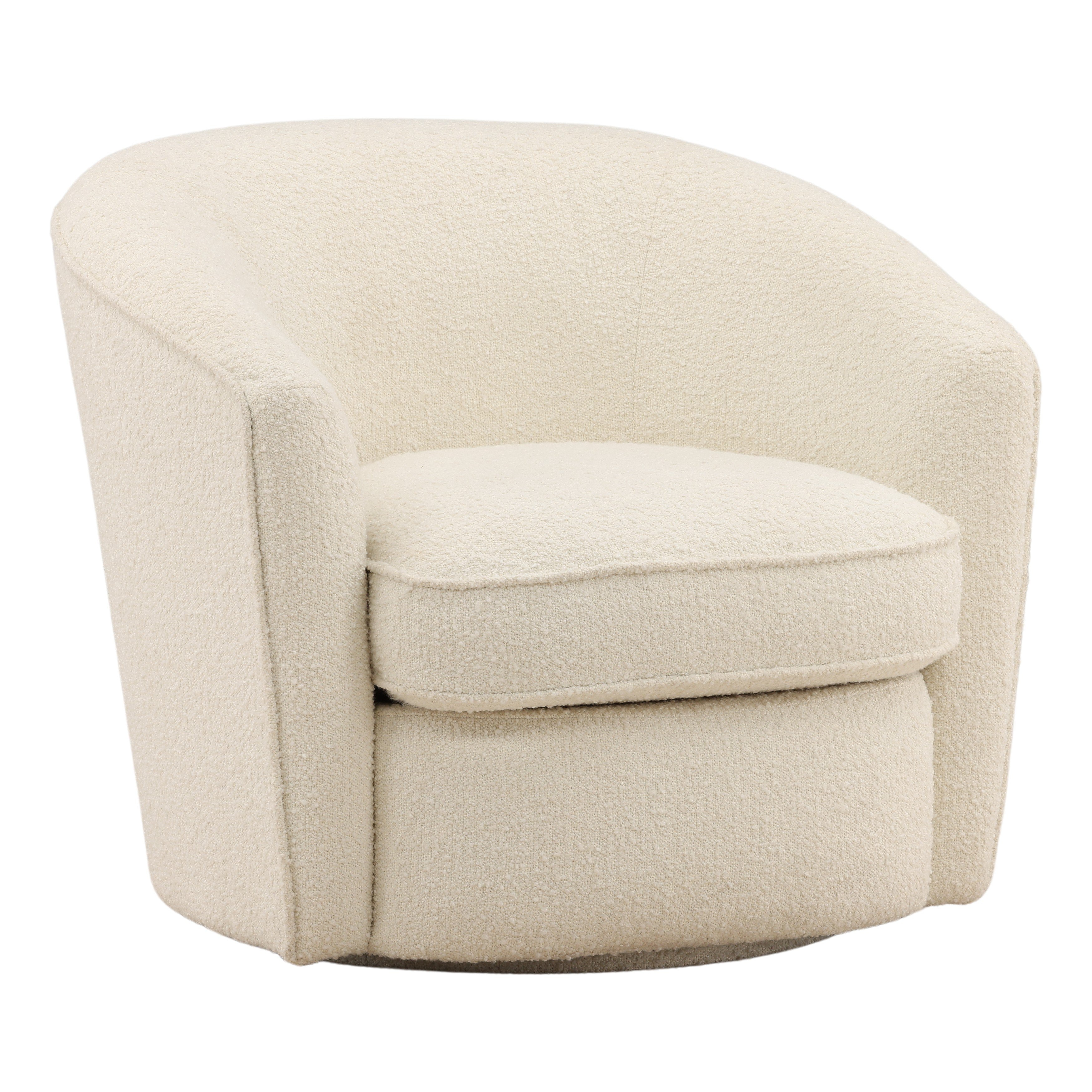 Dovetail Furniture Marin Swivel Chair DOV86017-CREM