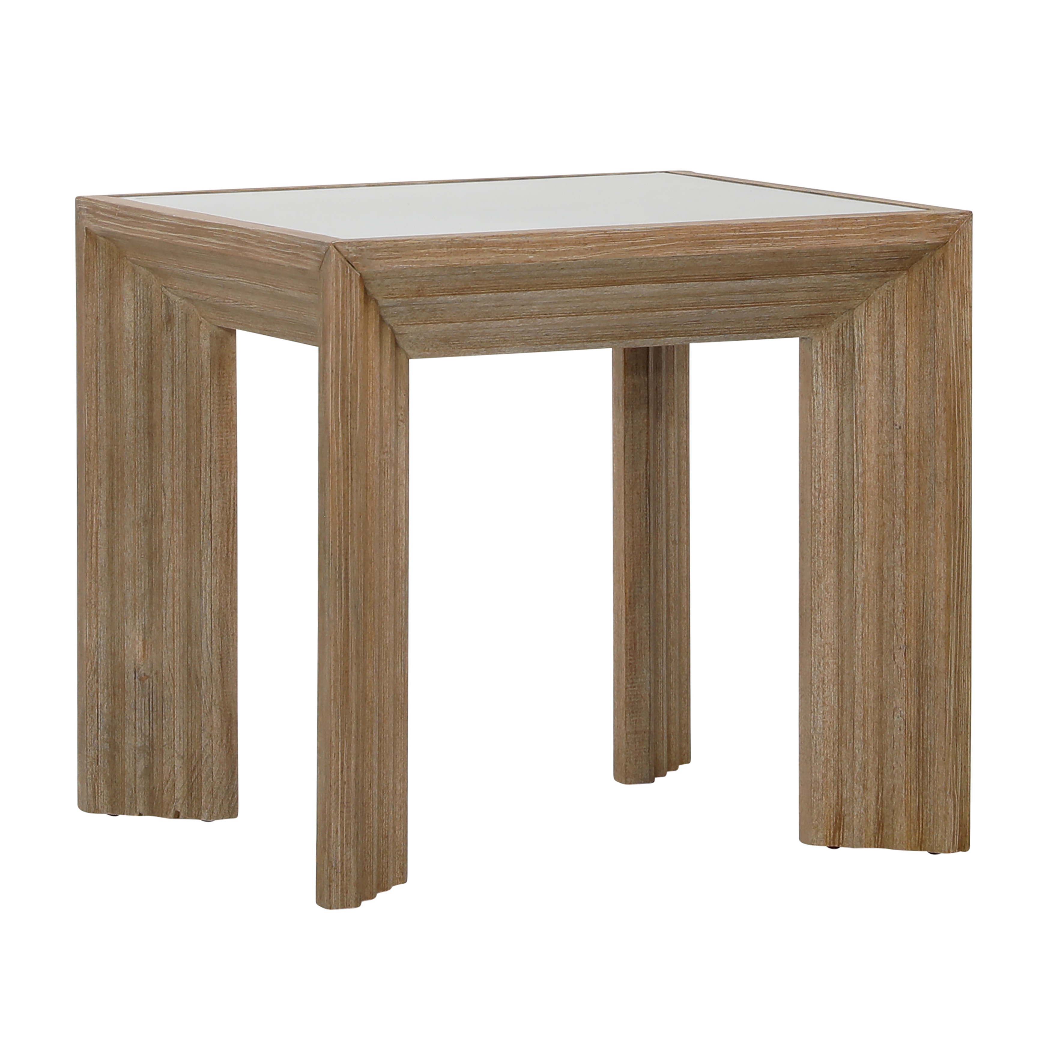 Dovetail Furniture Marva Side Table DOV18179-LTWW