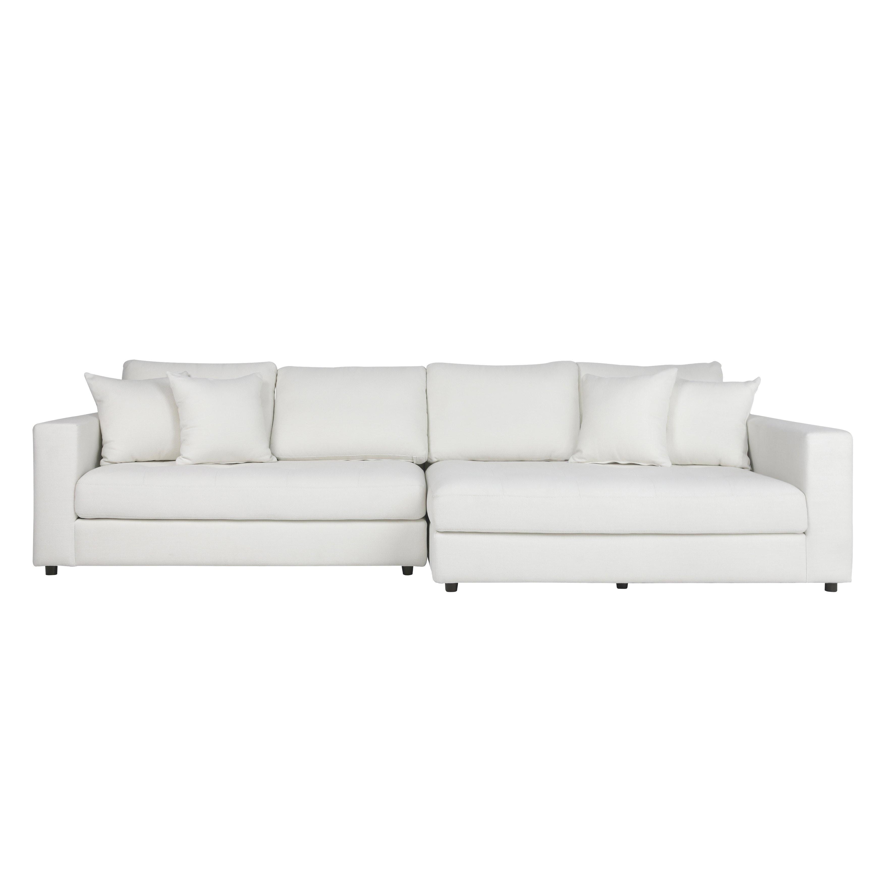 Dovetail Furniture Maxine Chaise Sectional DOV64005R-IVOR