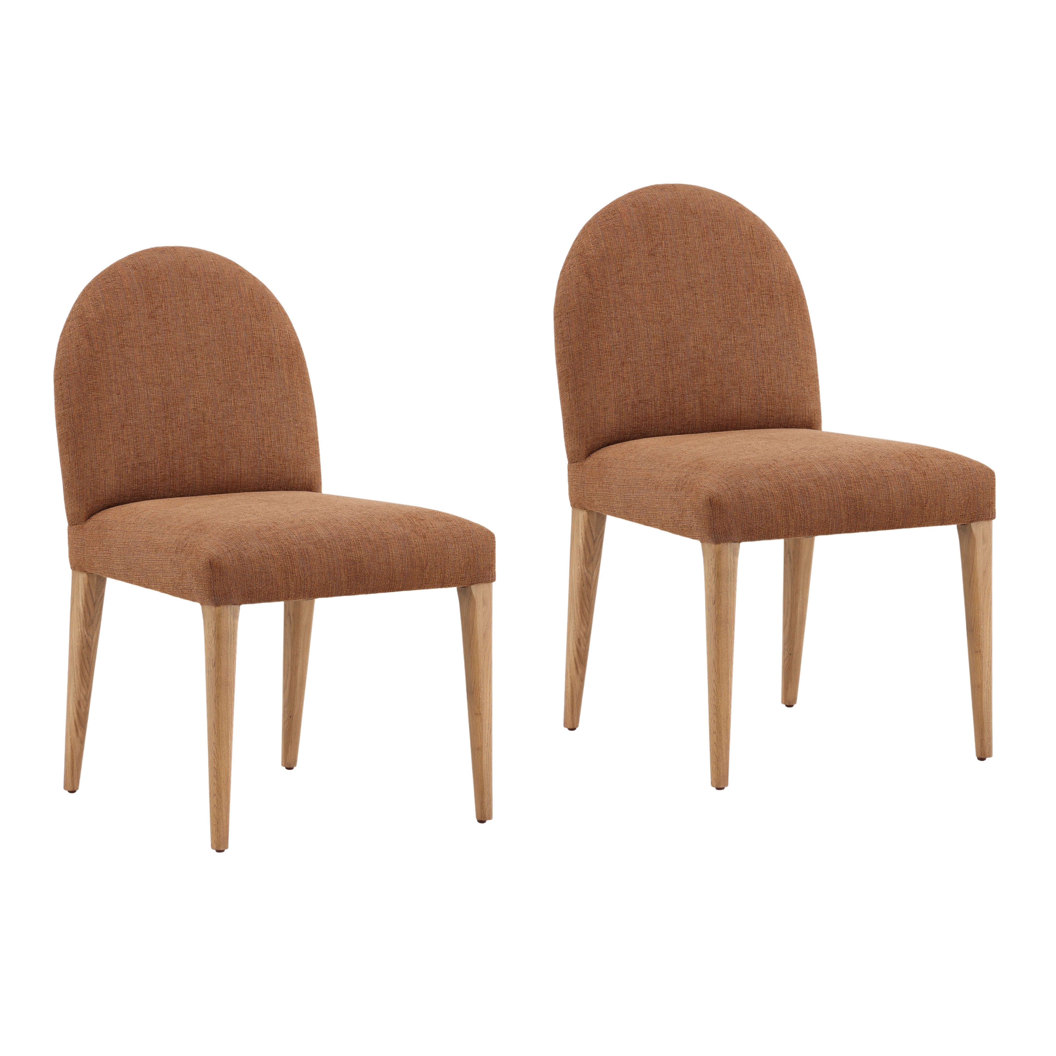 Dovetail Furniture Memphis Dining Chair Set of 2 DOV18032-BRWN