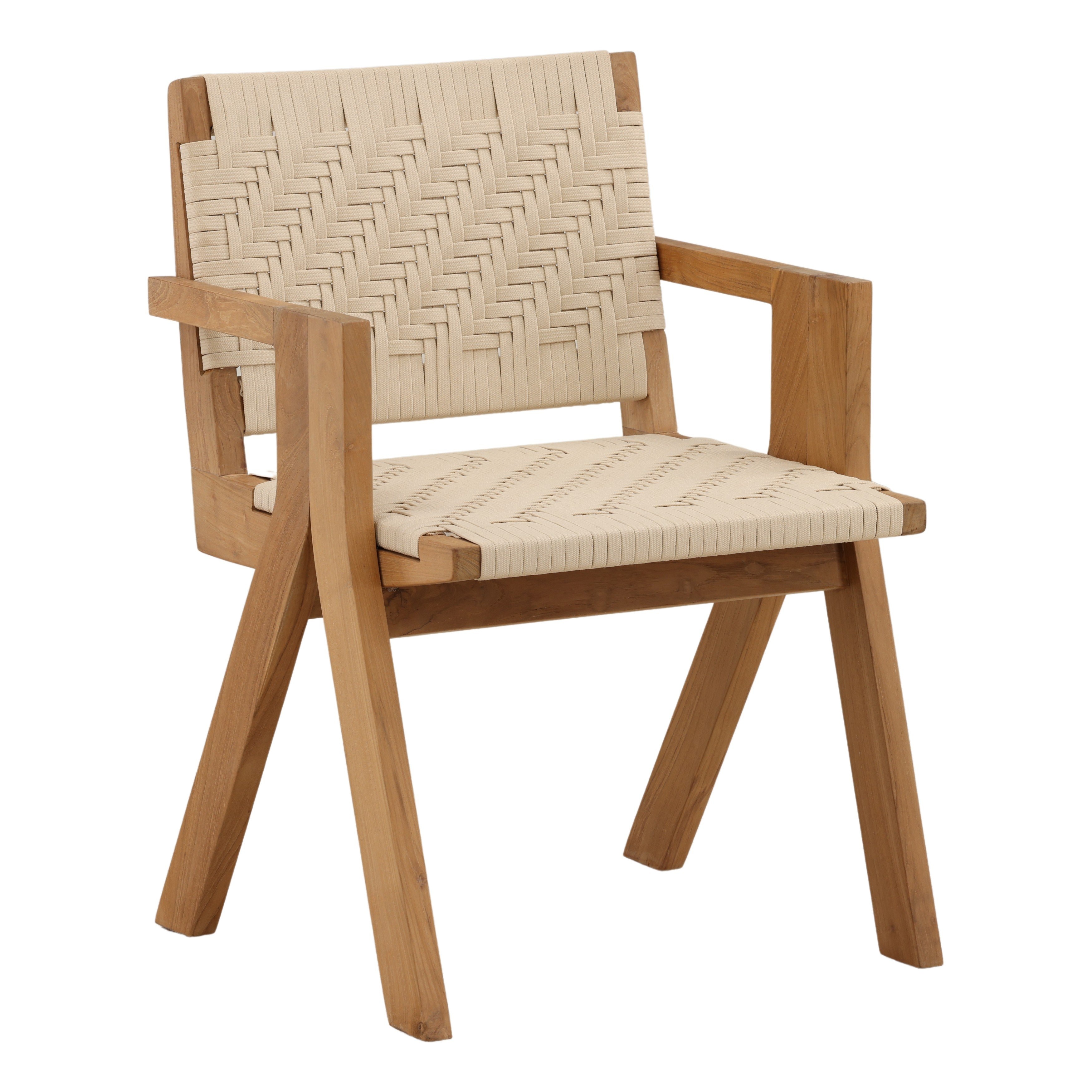Dovetail Furniture Mesa Outdoor Dining Chair DOV92001-CREM