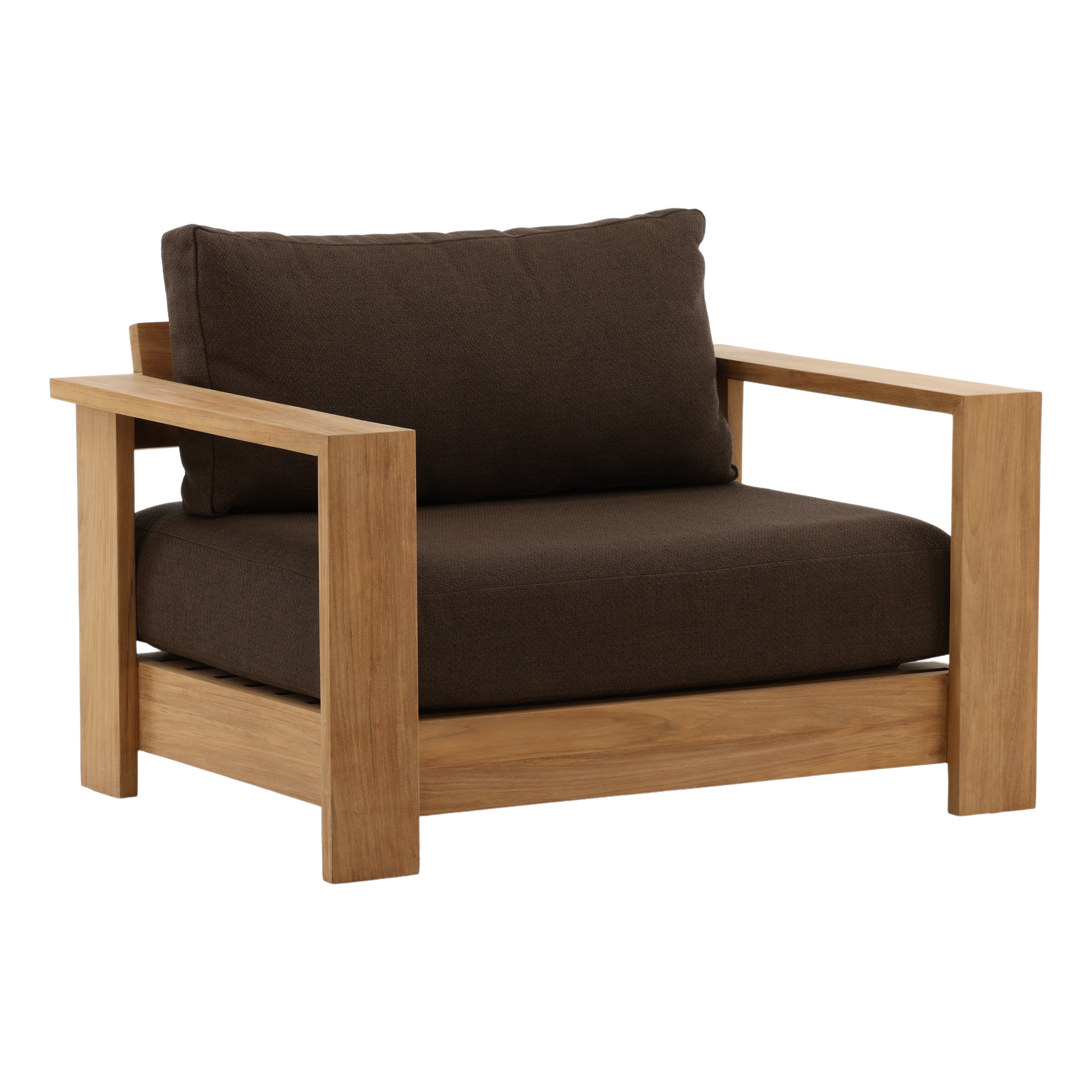 Dovetail Furniture Naya Outdoor Sofa Chair DOV7814-BRWN