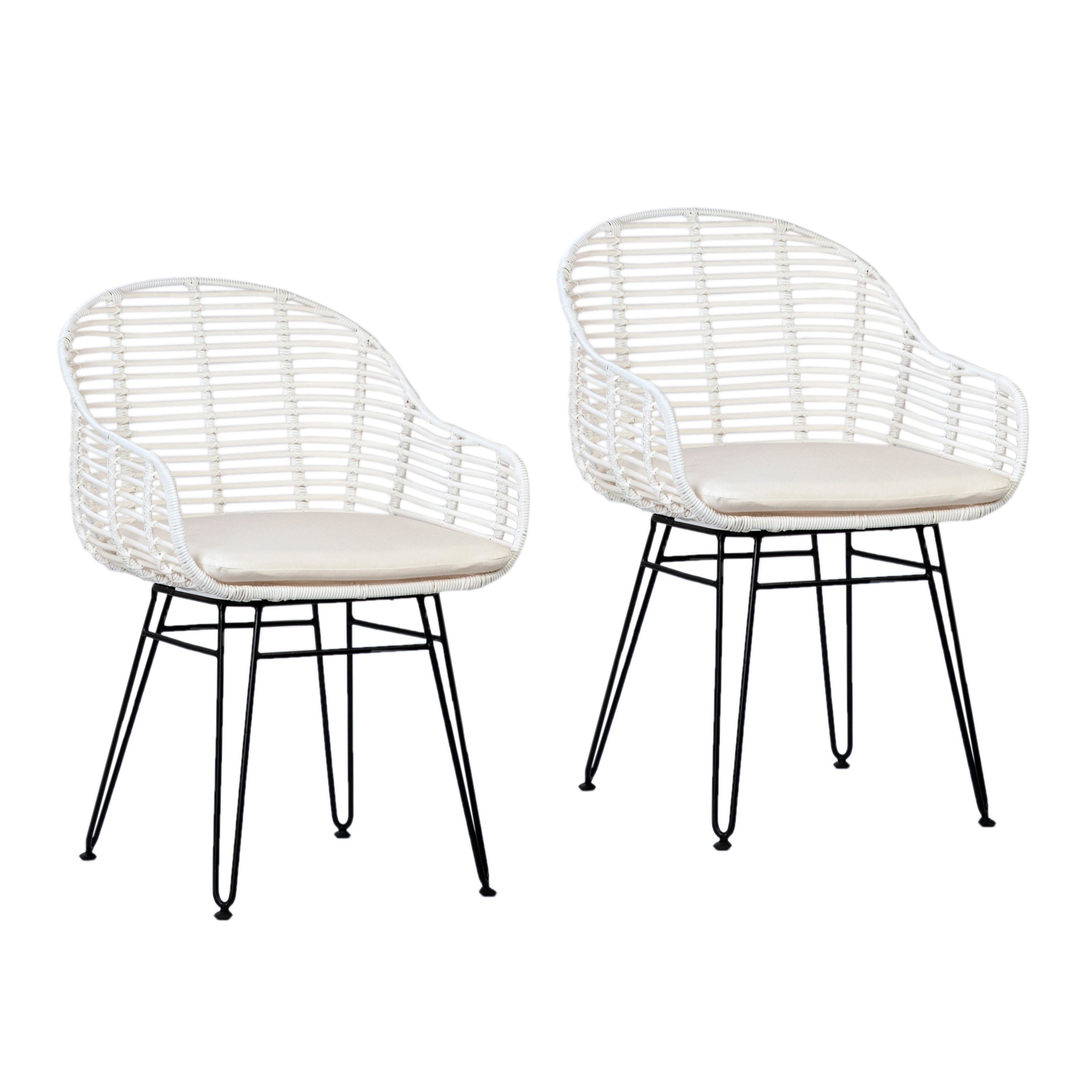 Dovetail Furniture Niles Dining Chair Set of 2 DOV18811