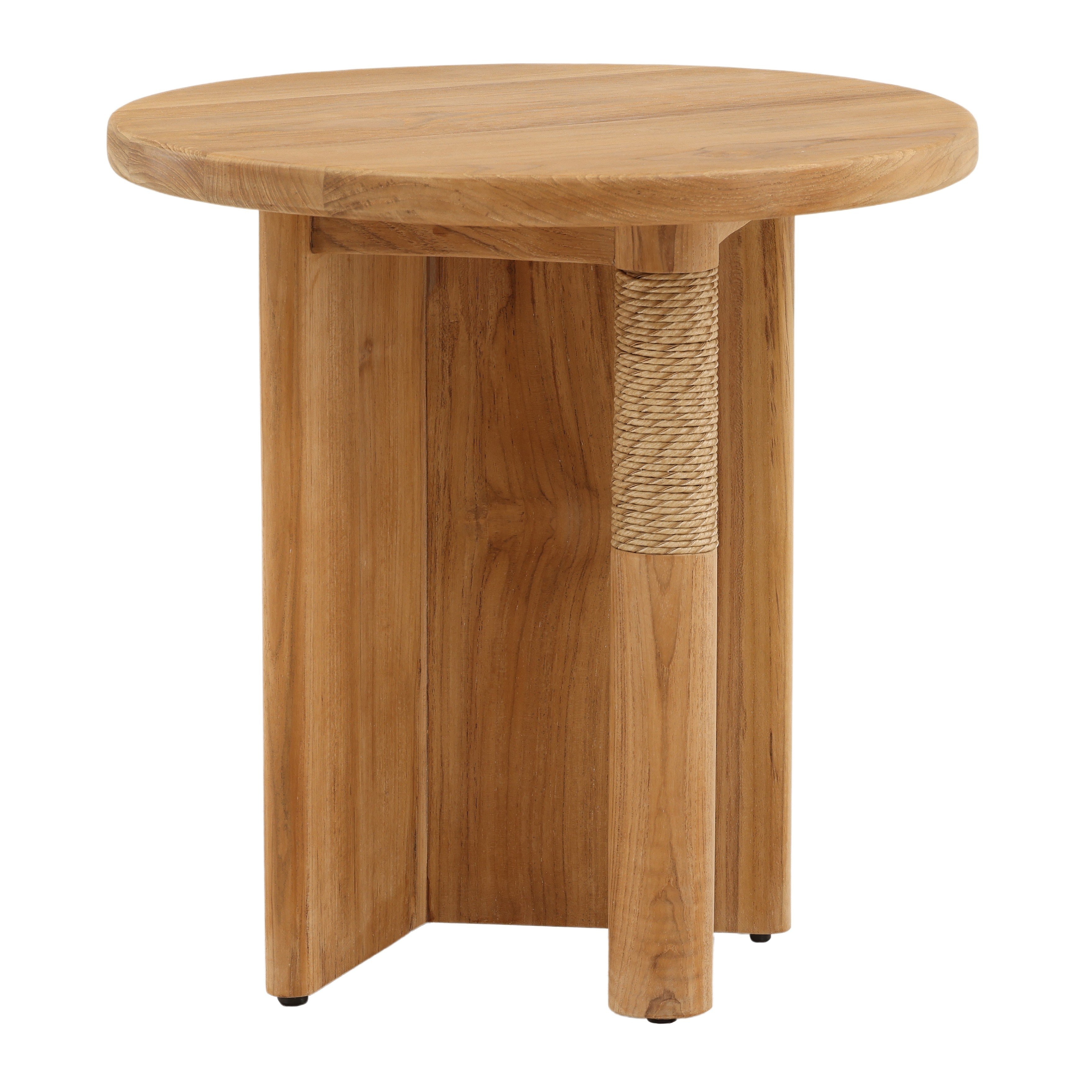 Dovetail Furniture Phaedra Outdoor Side Table DOV10005-NATL