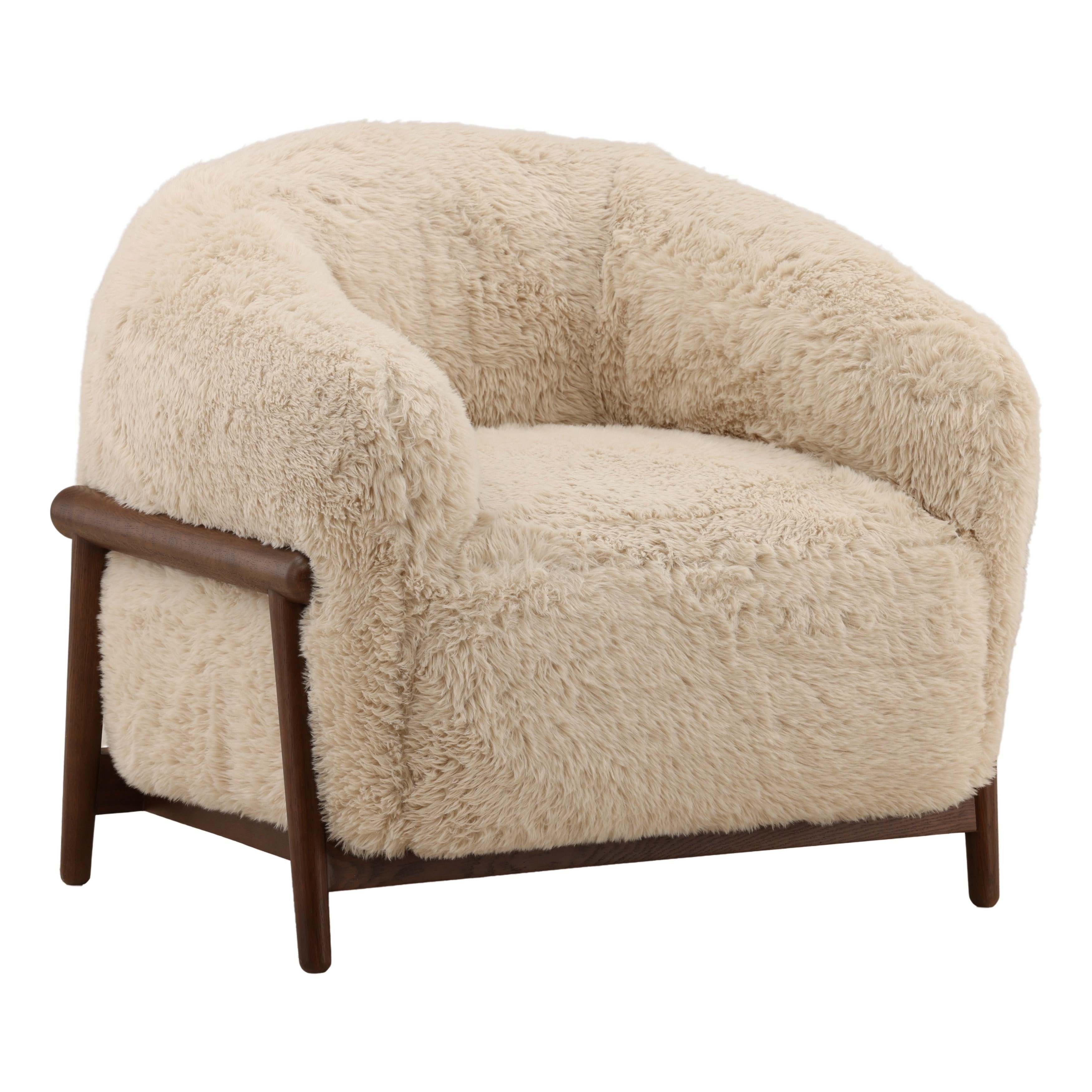 Dovetail Furniture Prescott Occasional Chair DOV86009-CREM