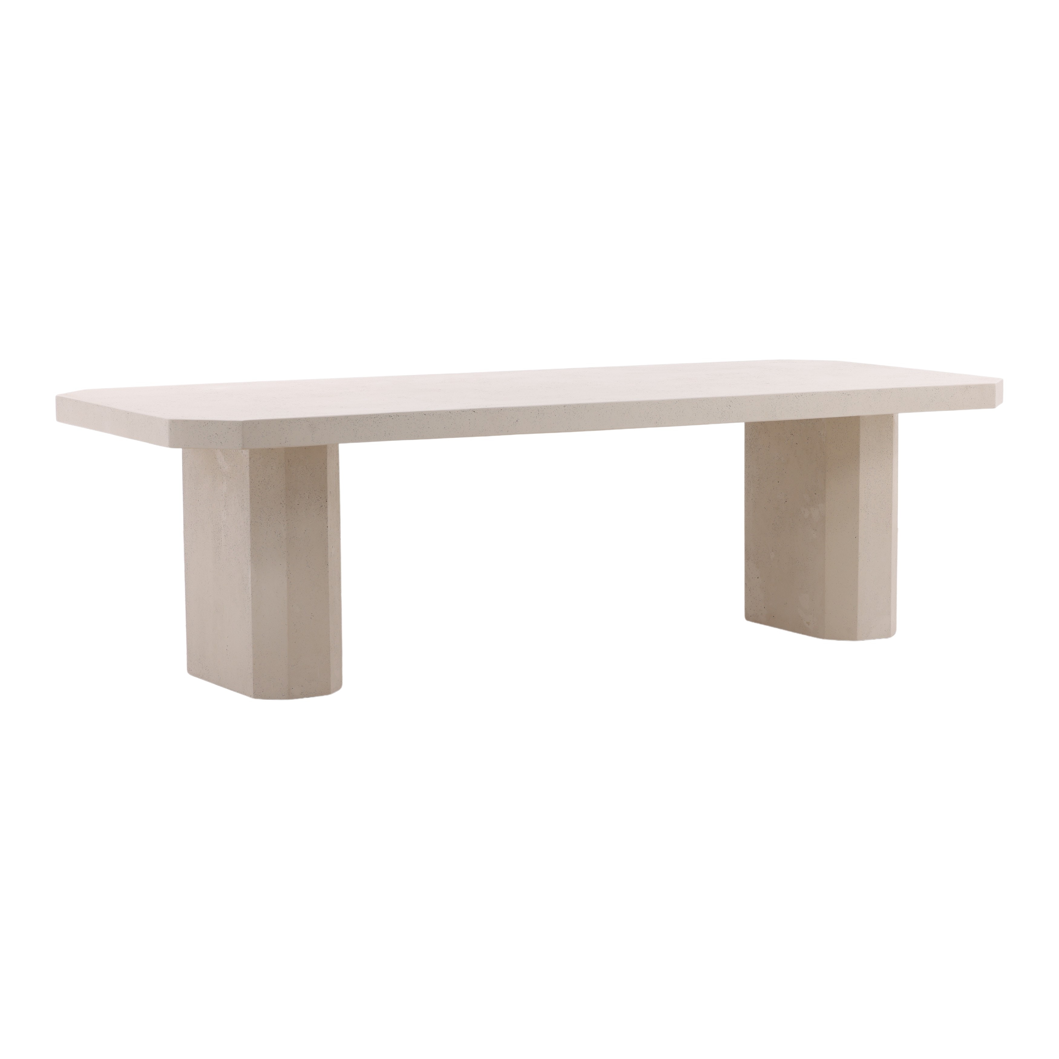 Dovetail Furniture Prism Outdoor Dining Table DOV14579-IVRY