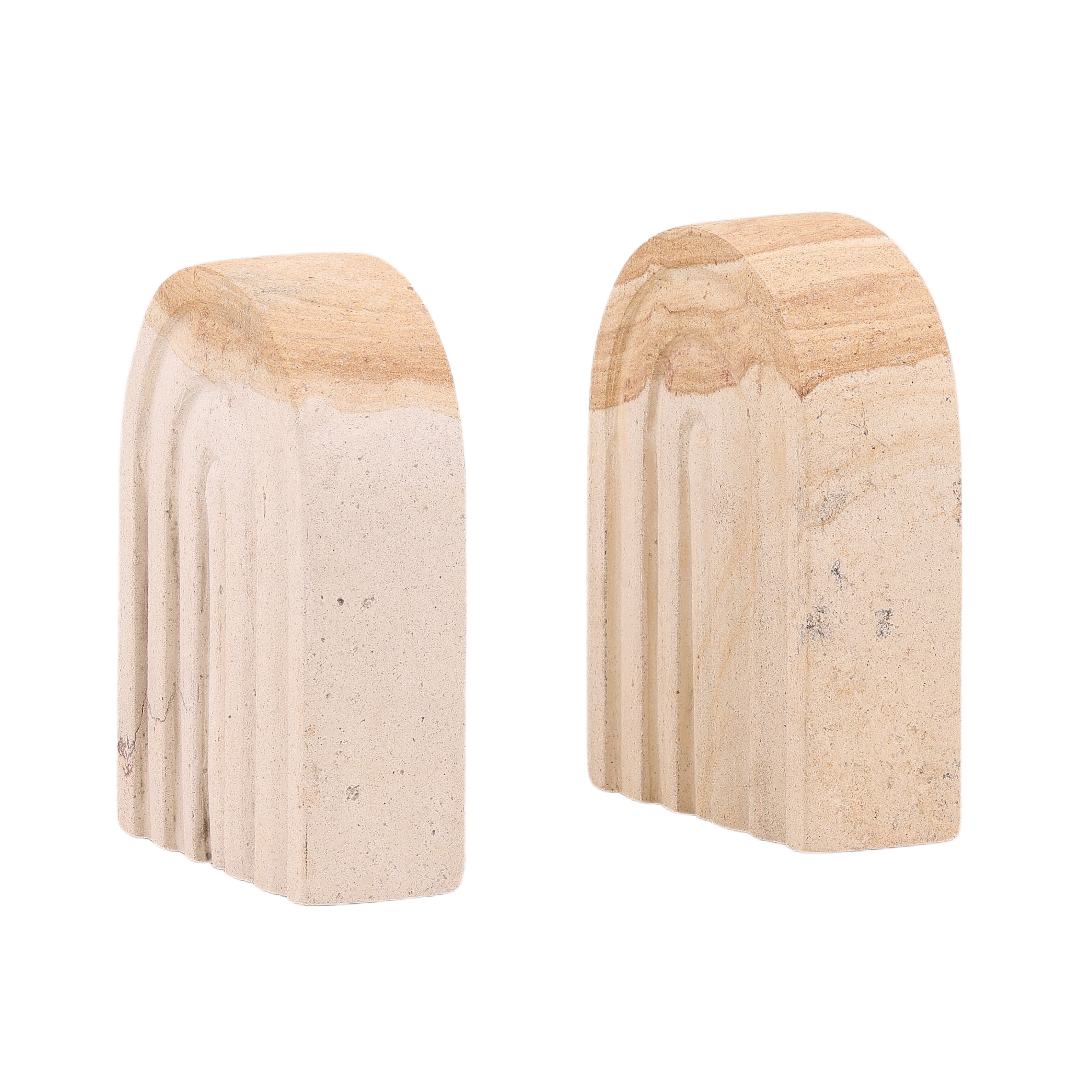 Dovetail Furniture Quillon Bookend Set of 2 DOV22054-NATL