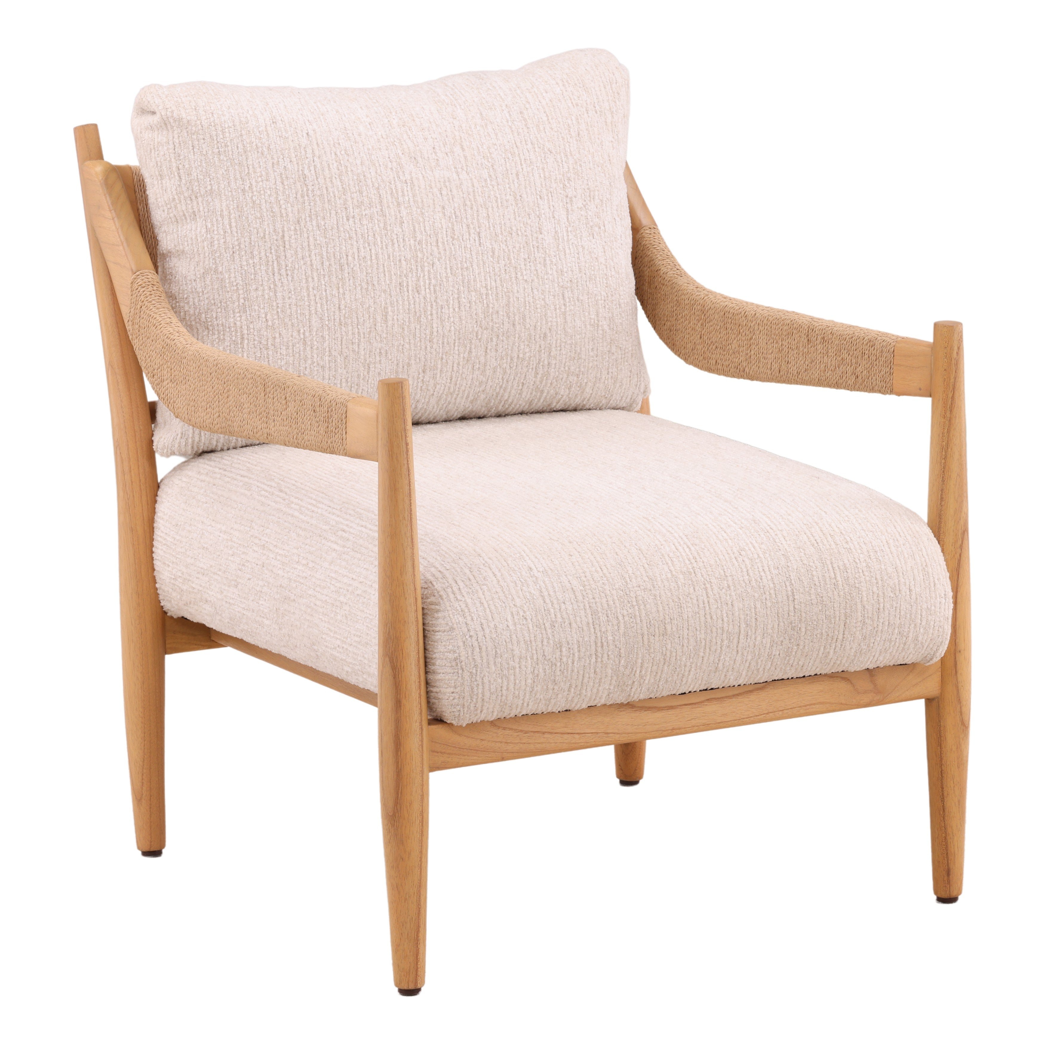 Dovetail Furniture Rehan Occasional Chair DOV11719-CREM