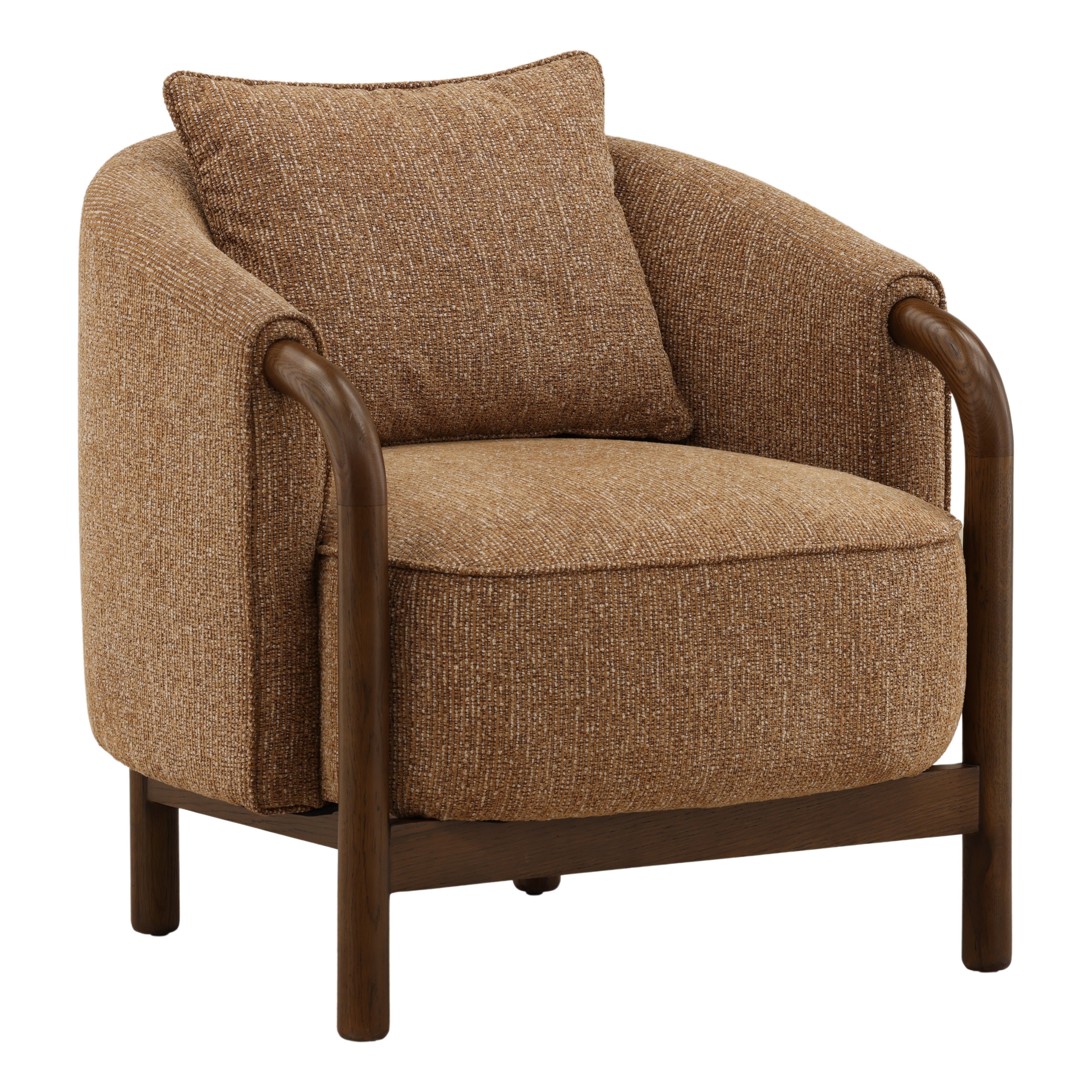 Dovetail Furniture Rimas Occasional Chair DOV24177-BRWN