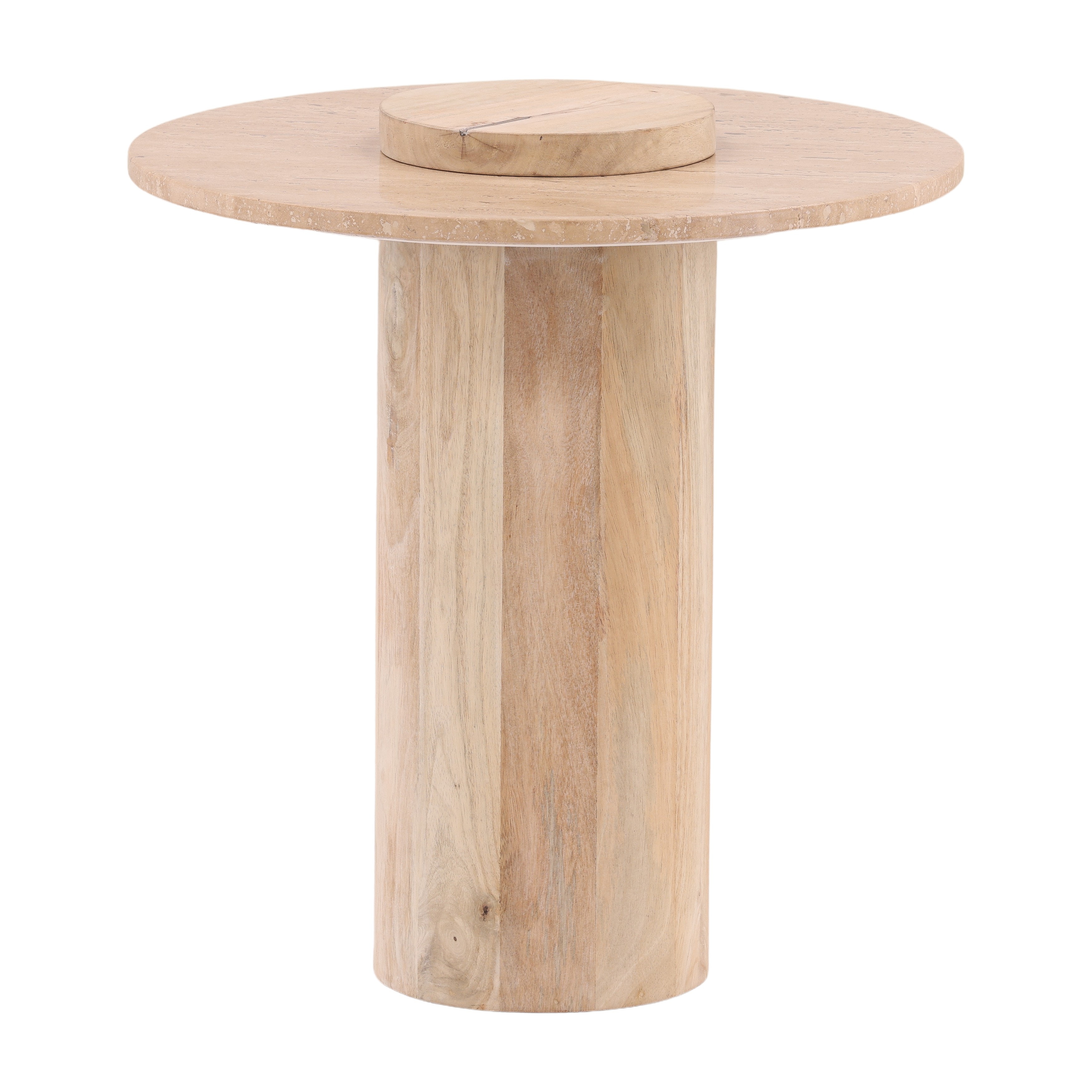 Dovetail Furniture Riona Side Table DOV40040-NATL