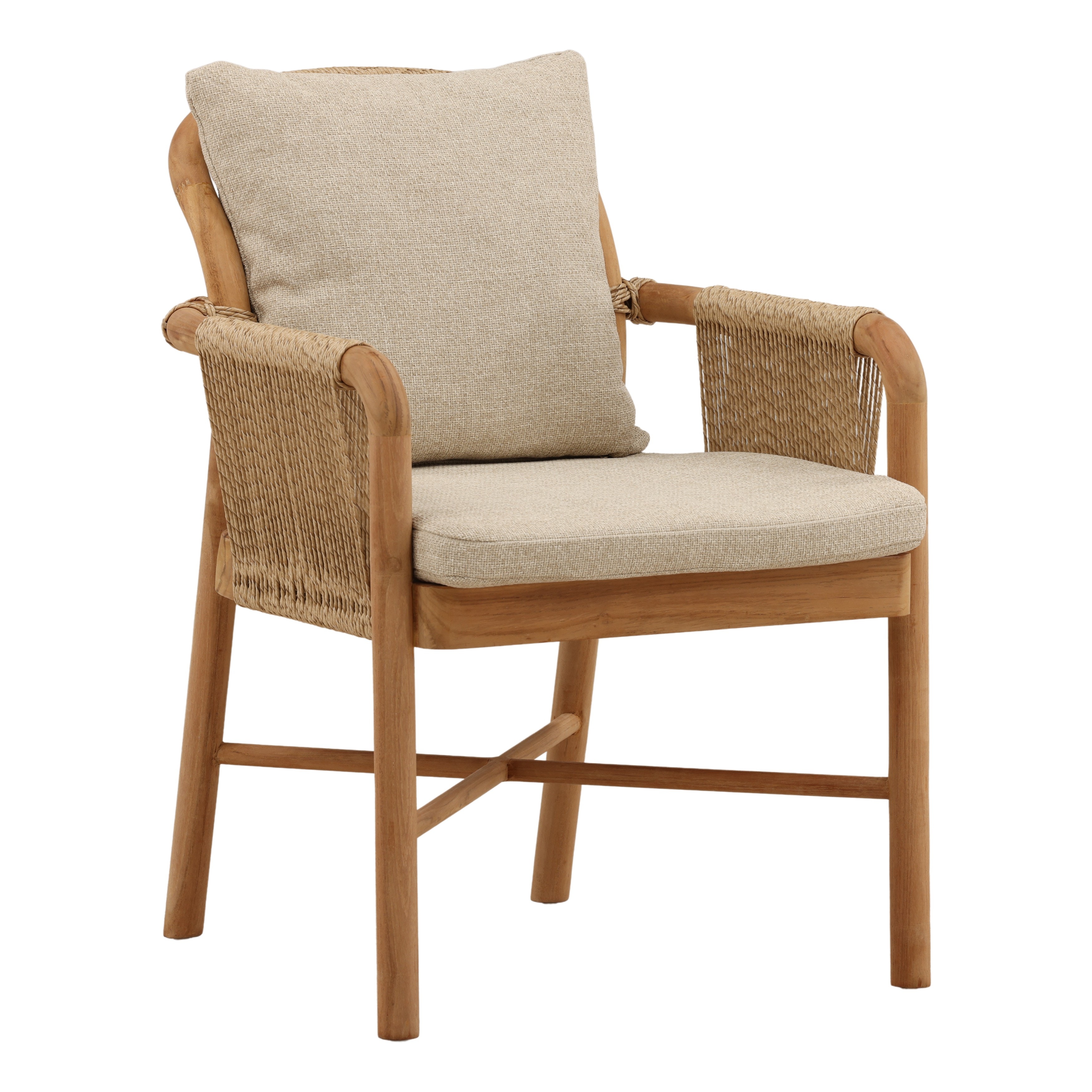 Dovetail Furniture Roisin Outdoor Dining Chair DOV97006-SAND