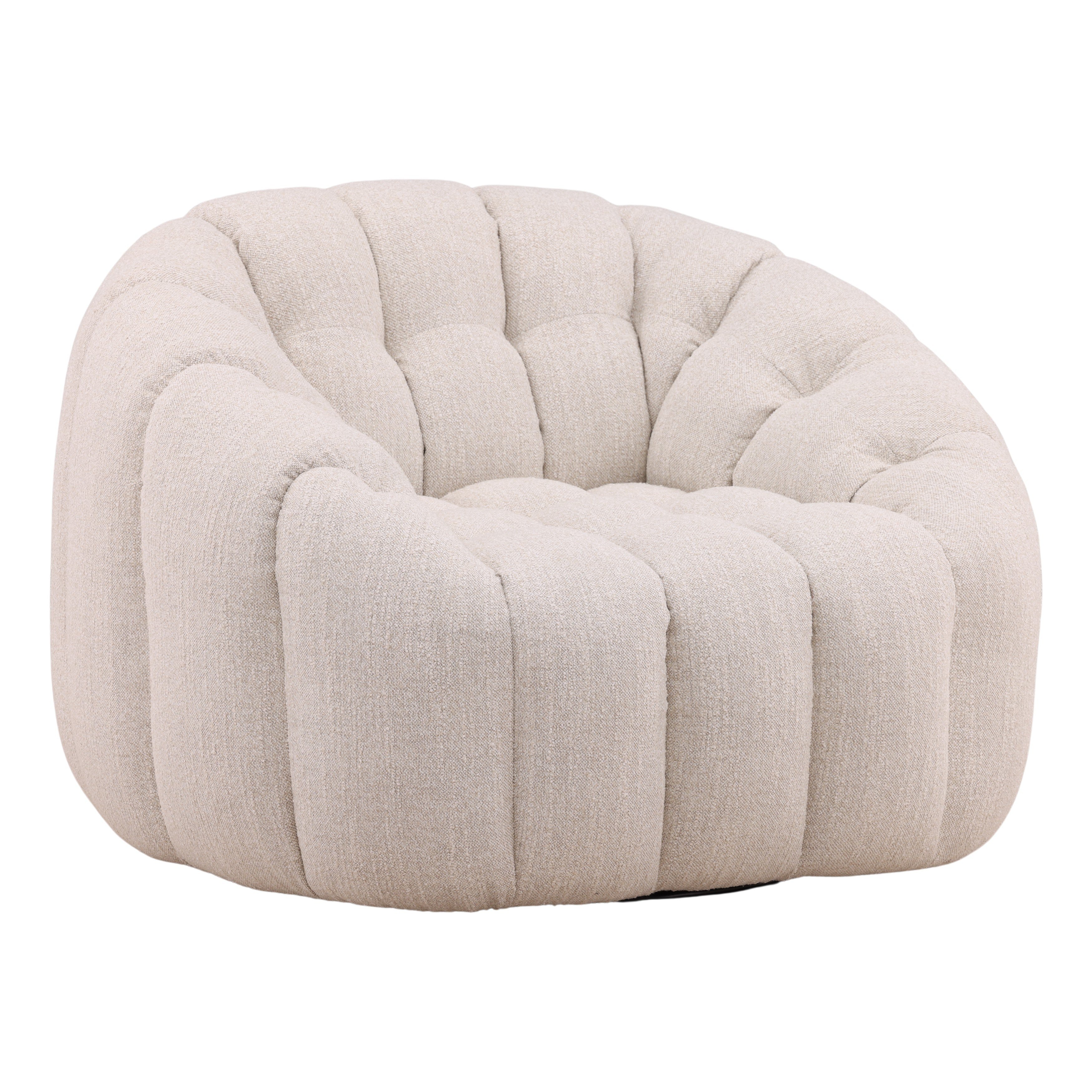 Dovetail Furniture Rume Swivel Chair DOV94003-CREM