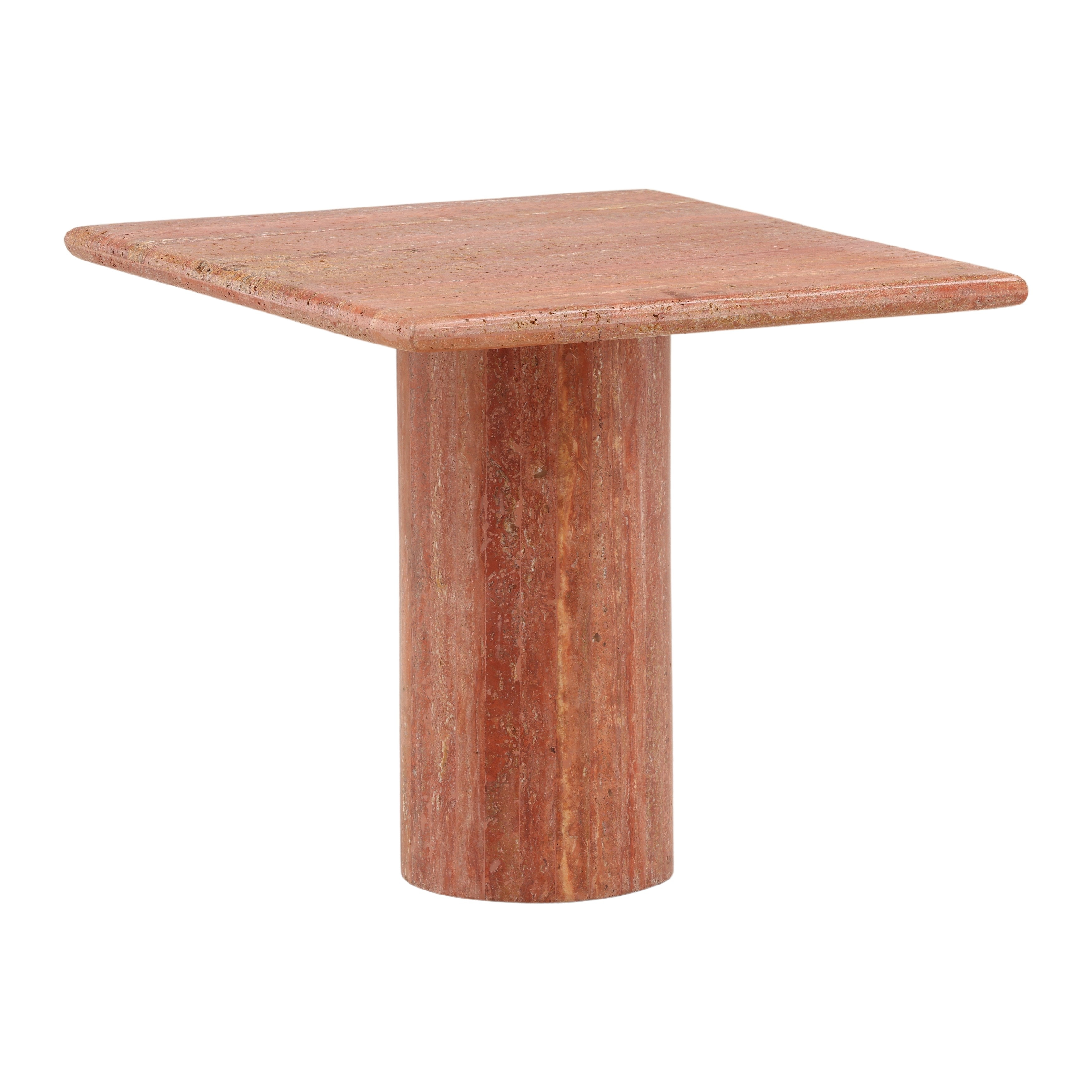 Dovetail Furniture Selena Side Table DOV75030-RUST-LG