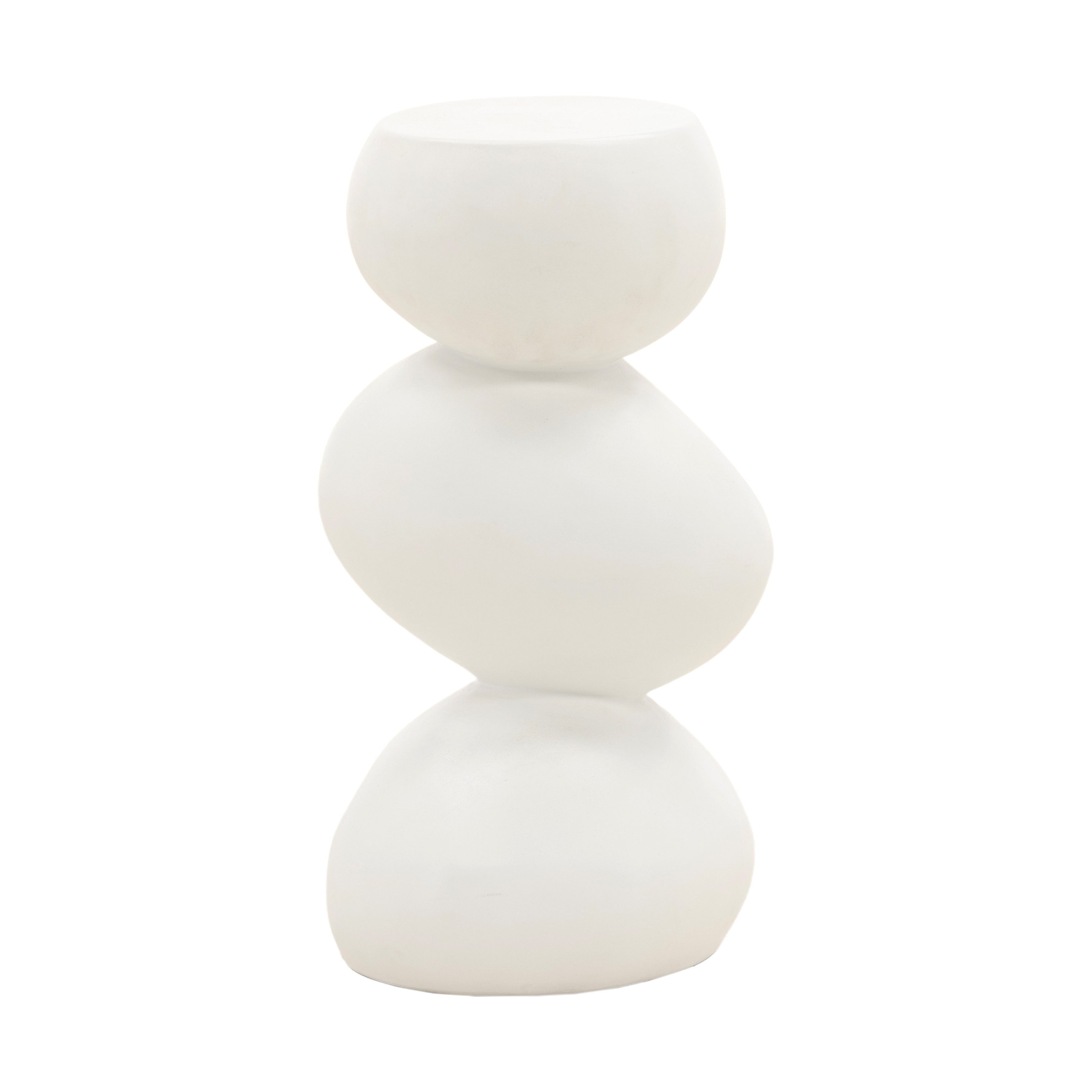 Dovetail Furniture Serenade Outdoor Side Table DOV26097-WHIT