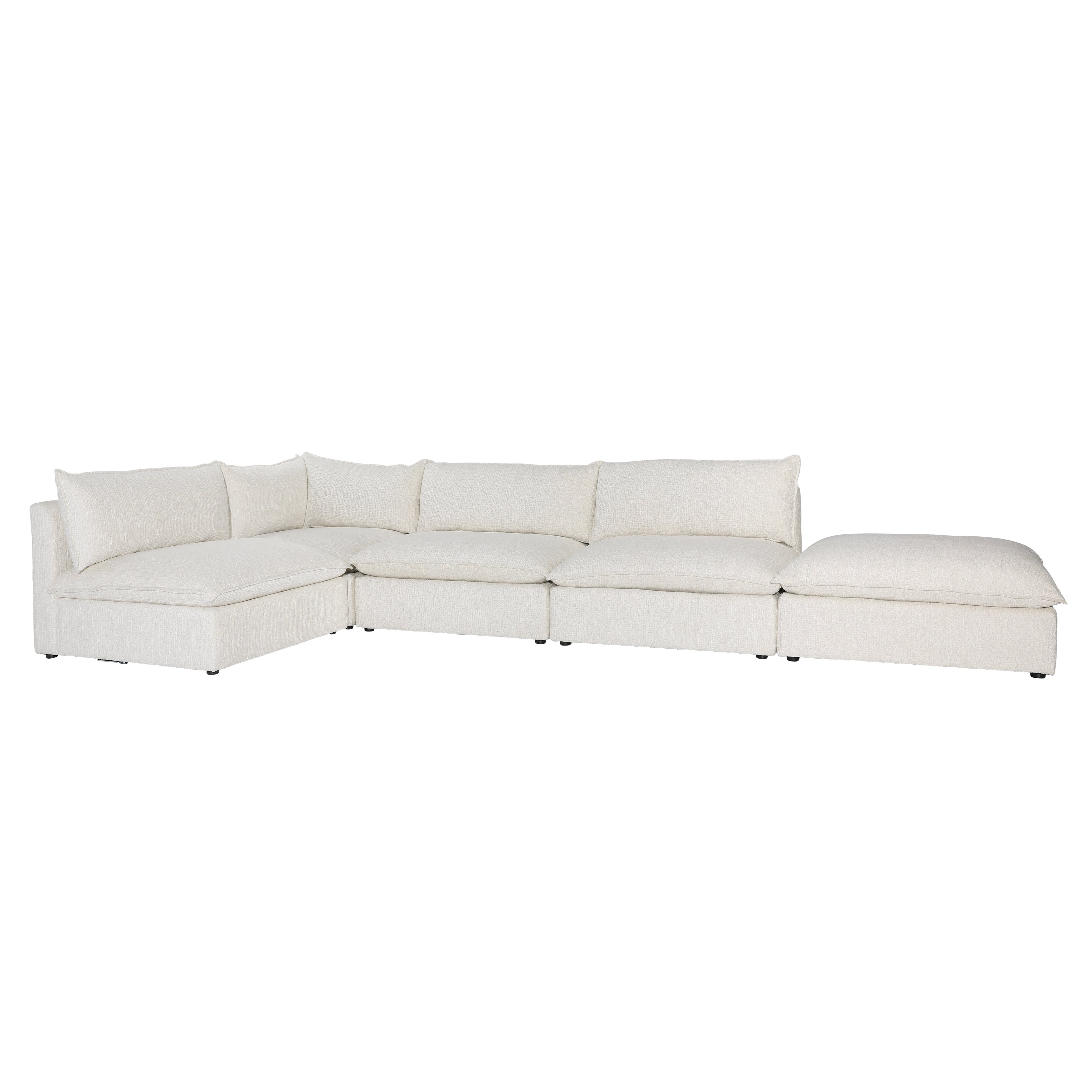 Dovetail Furniture Seymour Modular Sectional DOV65018-AMCH-CREM