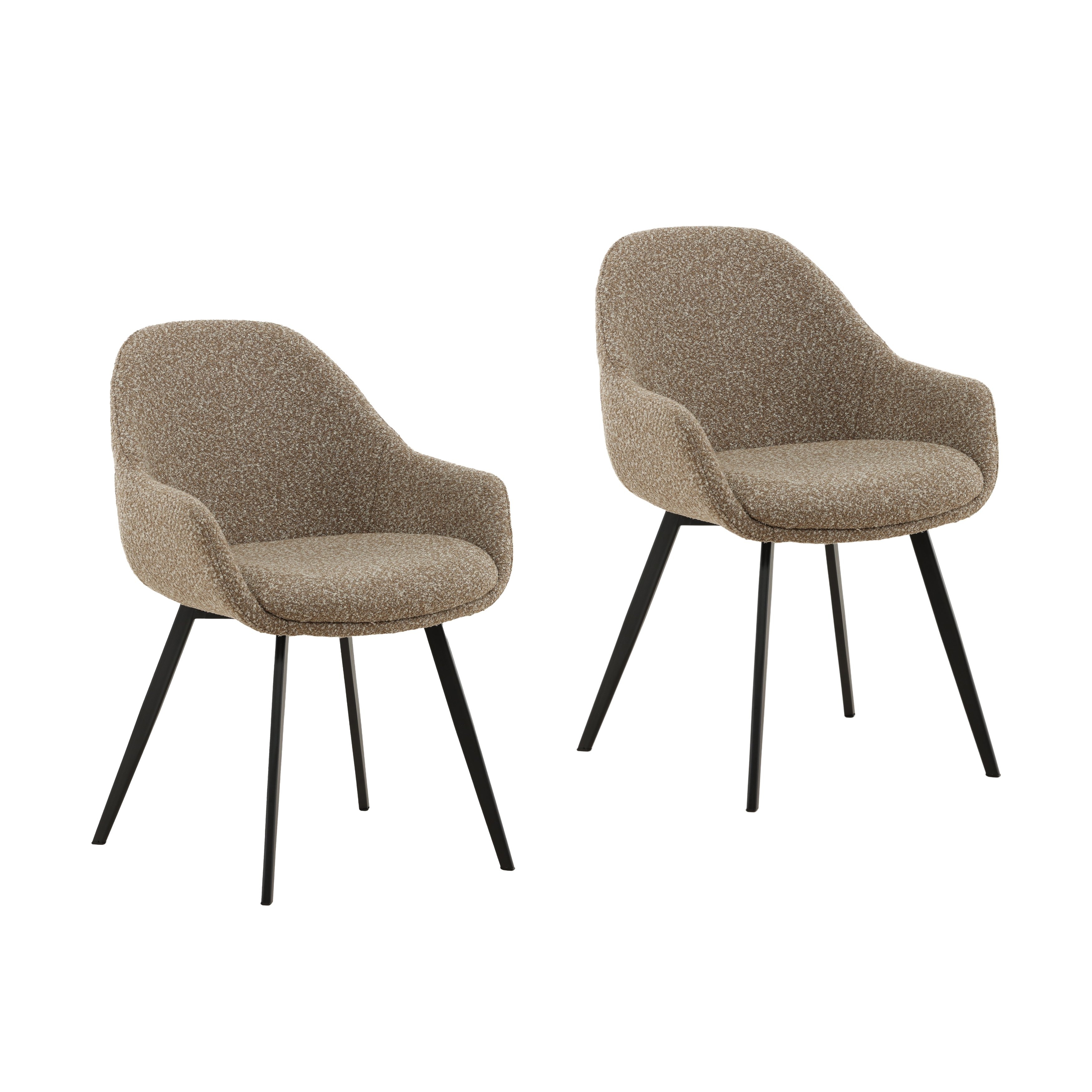 Dovetail Furniture Shauna Dining Chair Set of 2 DOV23021-COFF