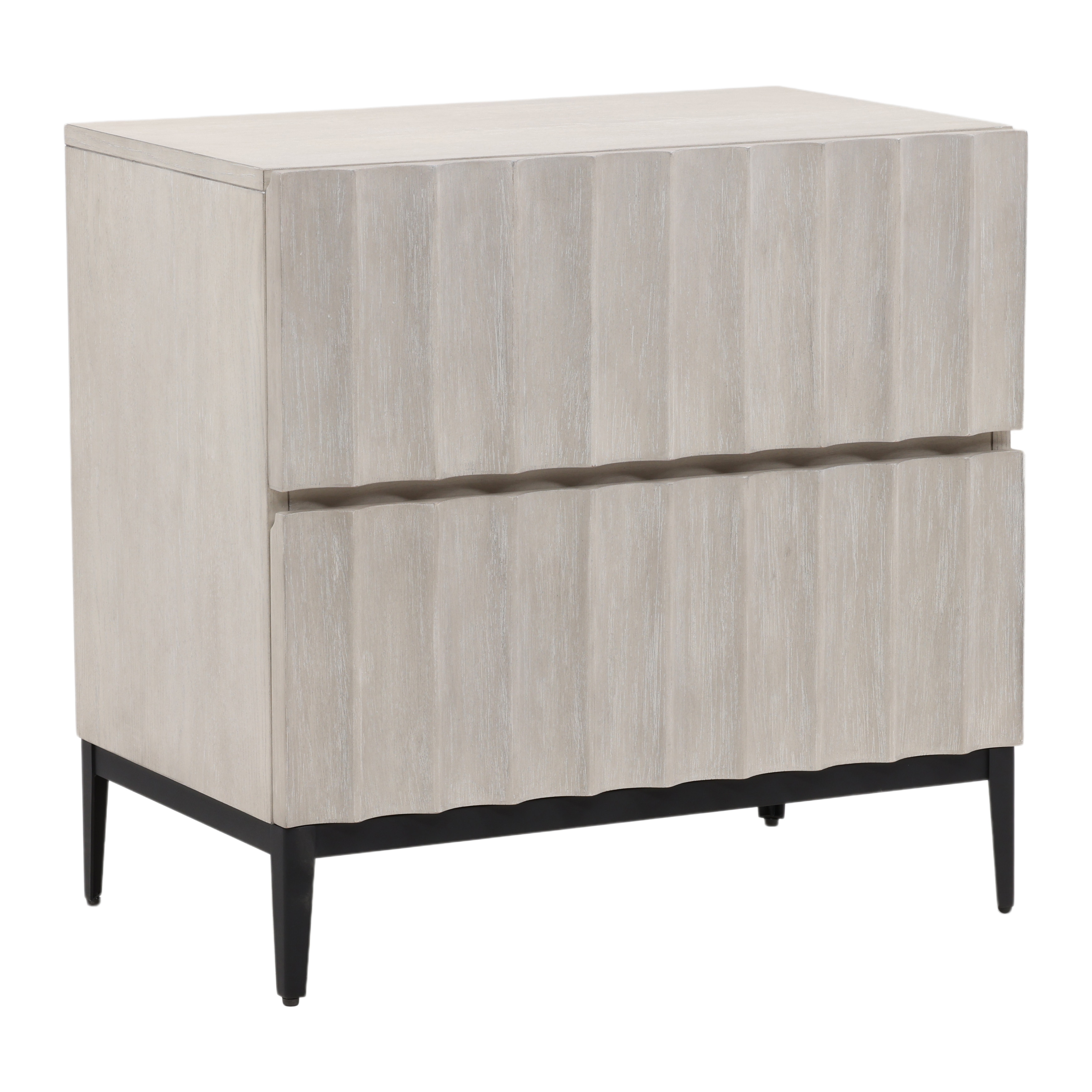 Dovetail Furniture Silvia Nightstand DOV18203-LTGY