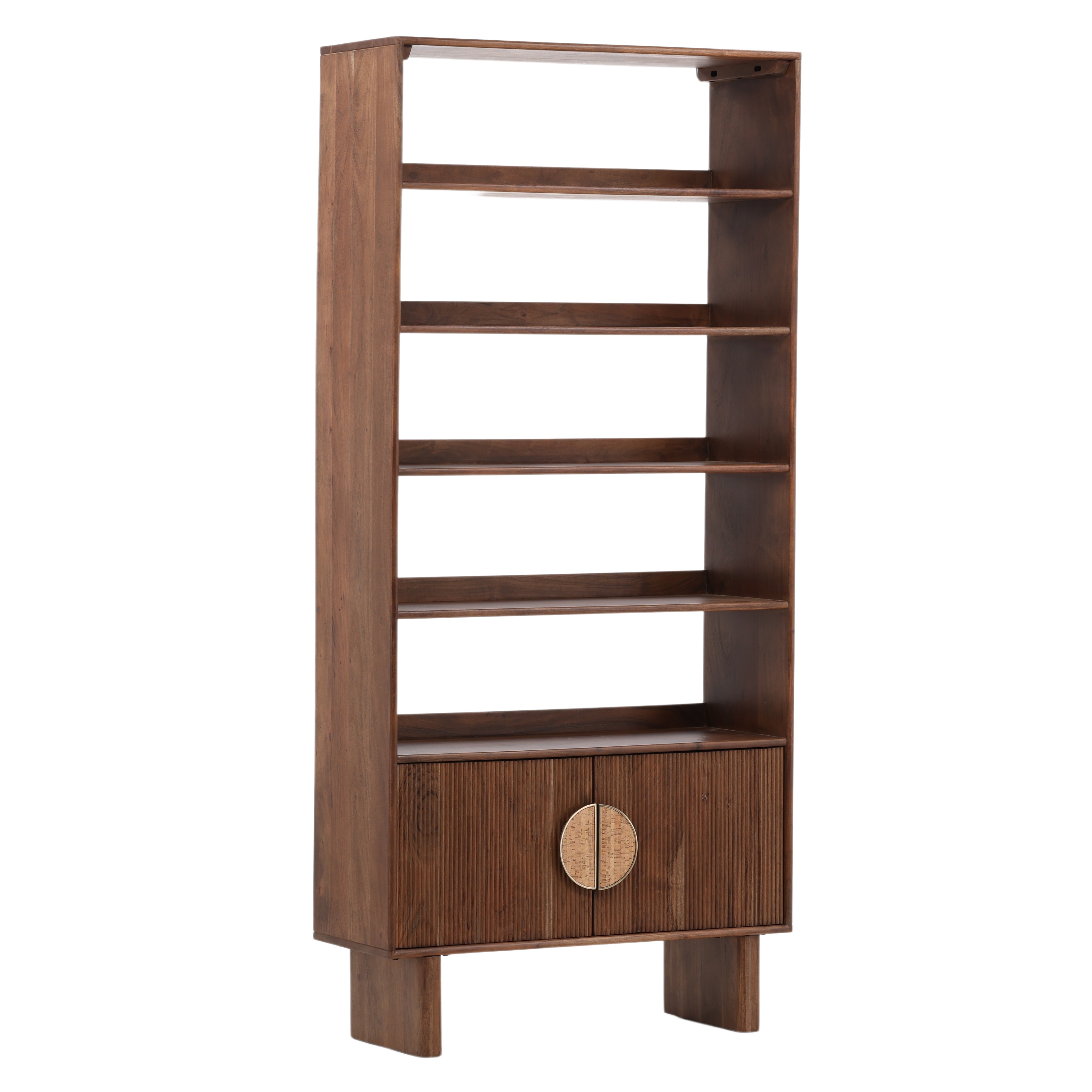Dovetail Furniture Silvie Bookcase DOV61031-BRWN