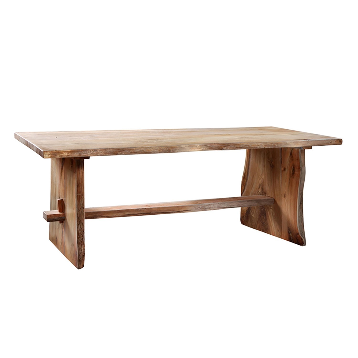Dovetail Furniture Solid Teak Live Edge Table IT6001