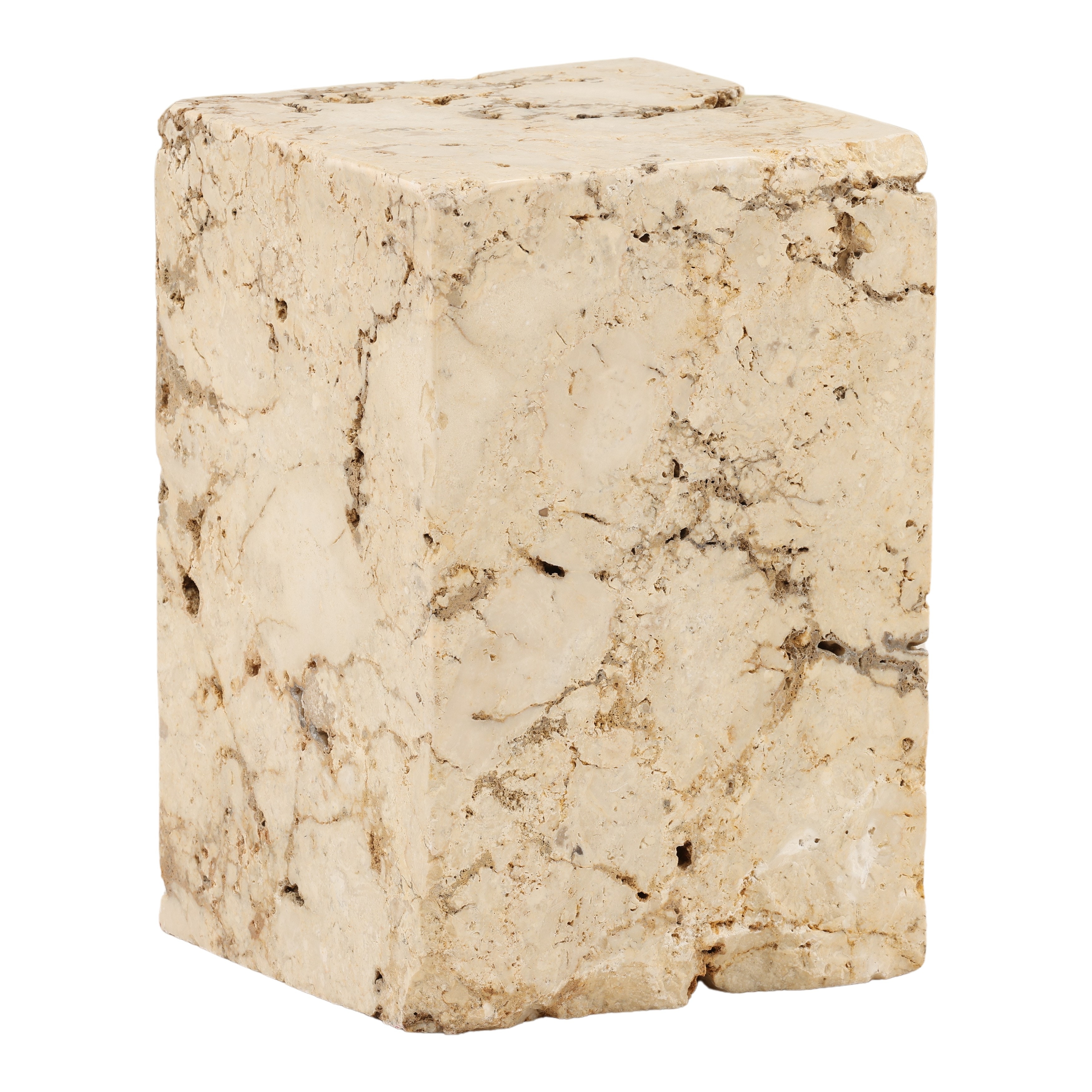 Dovetail Furniture Stone Stool DOV22070-NATL
