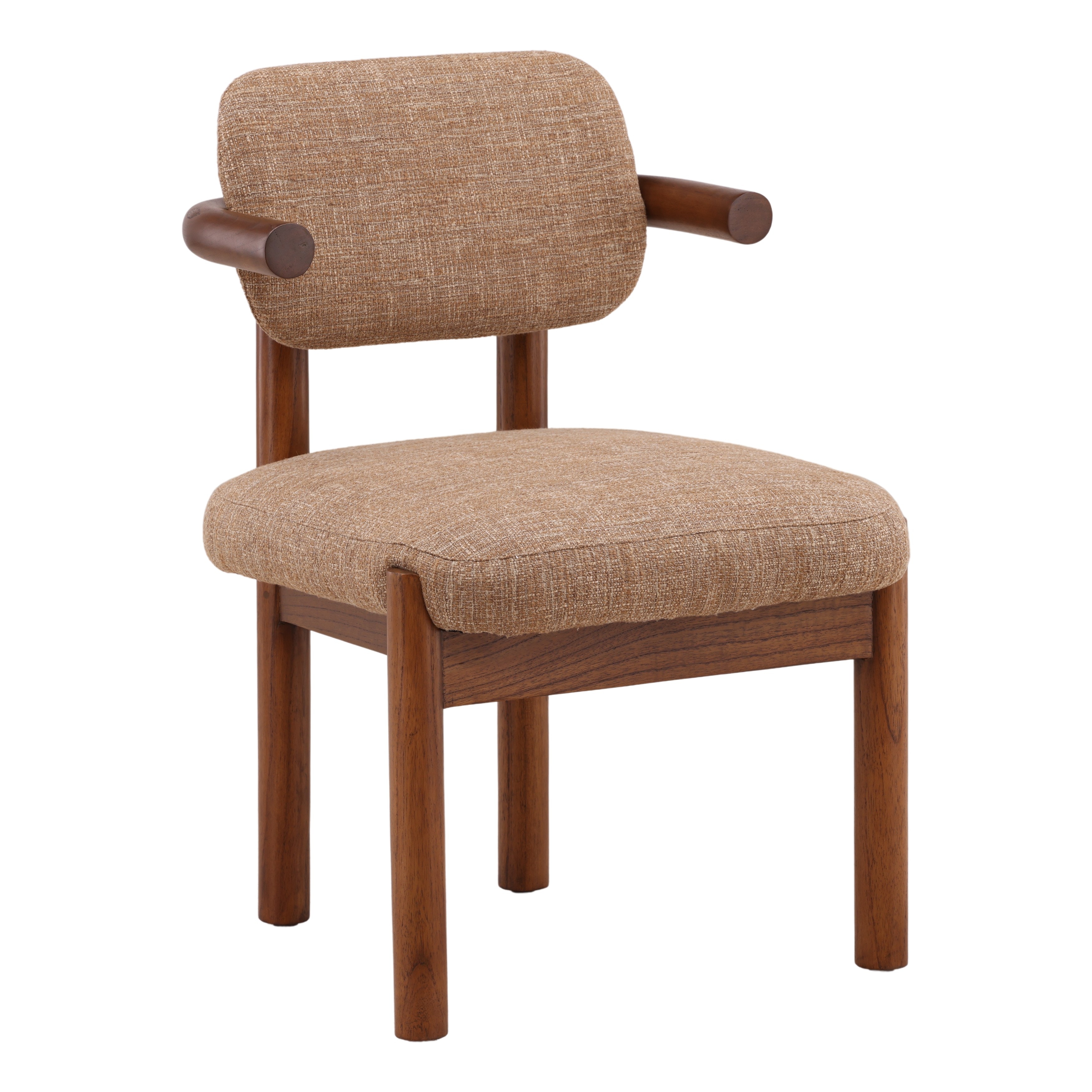 Dovetail Furniture Stratton Dining Chair DOV11720-BRWN