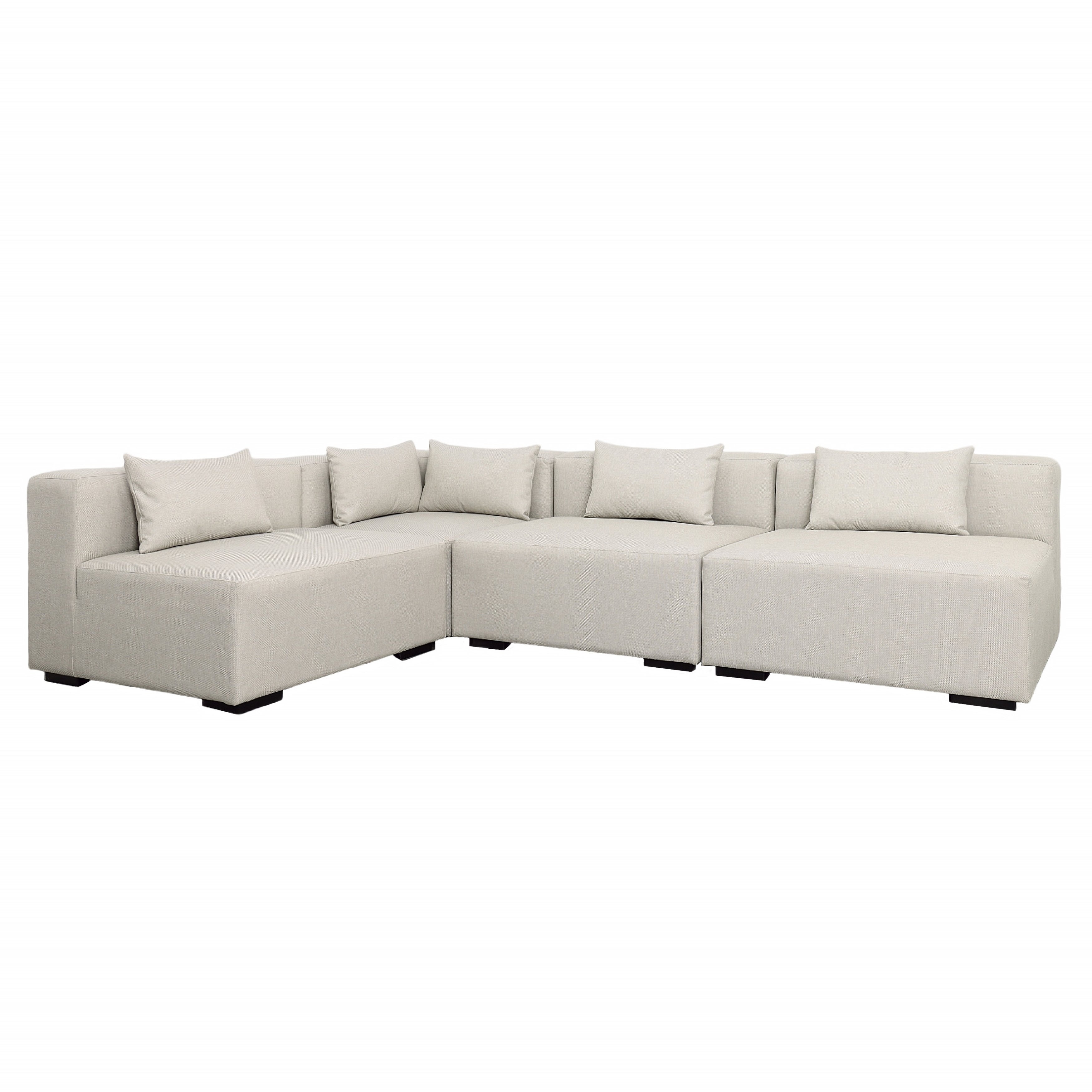 Dovetail Furniture Virden Outdoor Modular Sectional GAS1011-CRNR-GREY