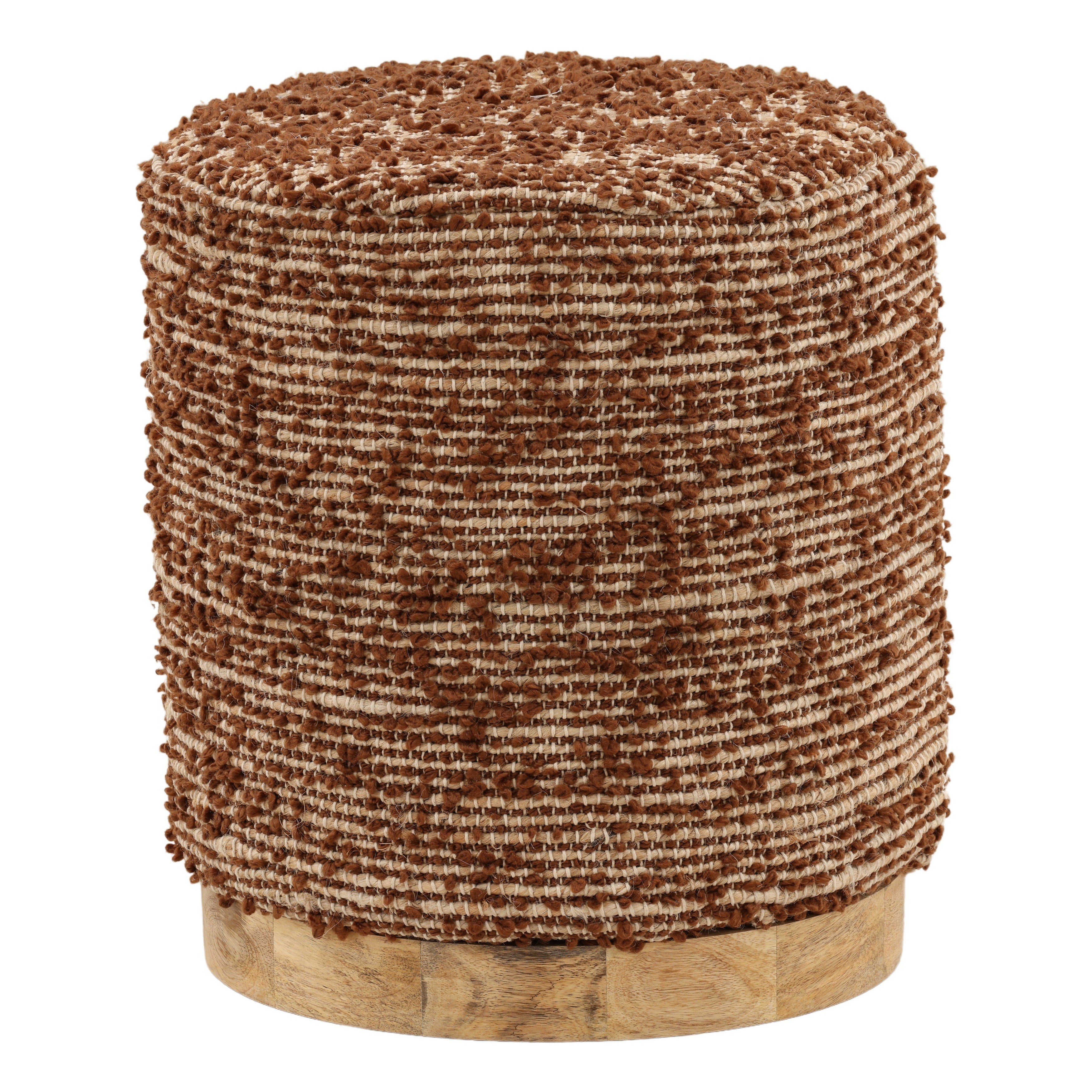 Dovetail Furniture Zandy Stool DOV44017-BRWN