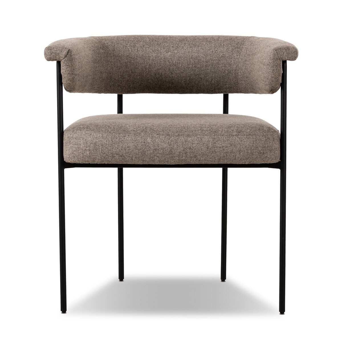 Four Hands Furniture Carrie Dining Chair-Orly Natural-Matte Black 108499-009