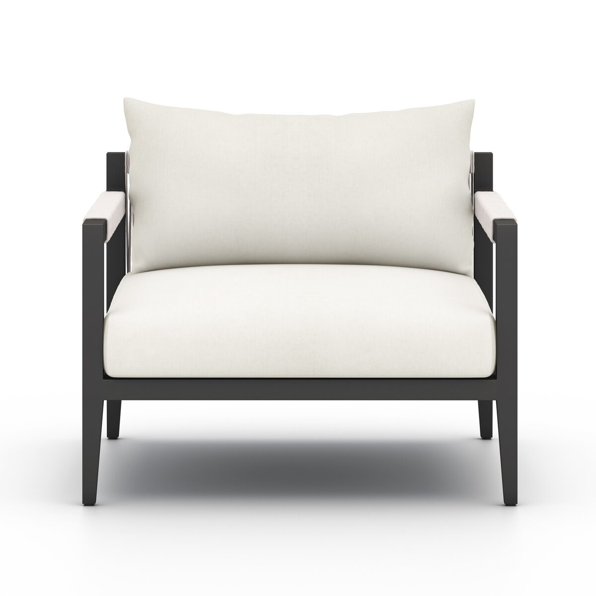 Four Hands Furniture Sherwood Outdoor Chair-Bronze-Venao Ivory-Ivory Rope 223203-021