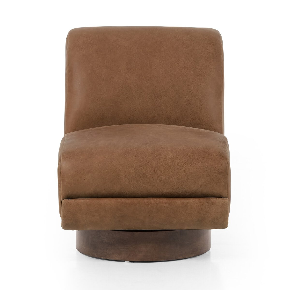 Four Hands Furniture Bronwyn Swivel Chair-Palermo Cognac-Almond 225264-003