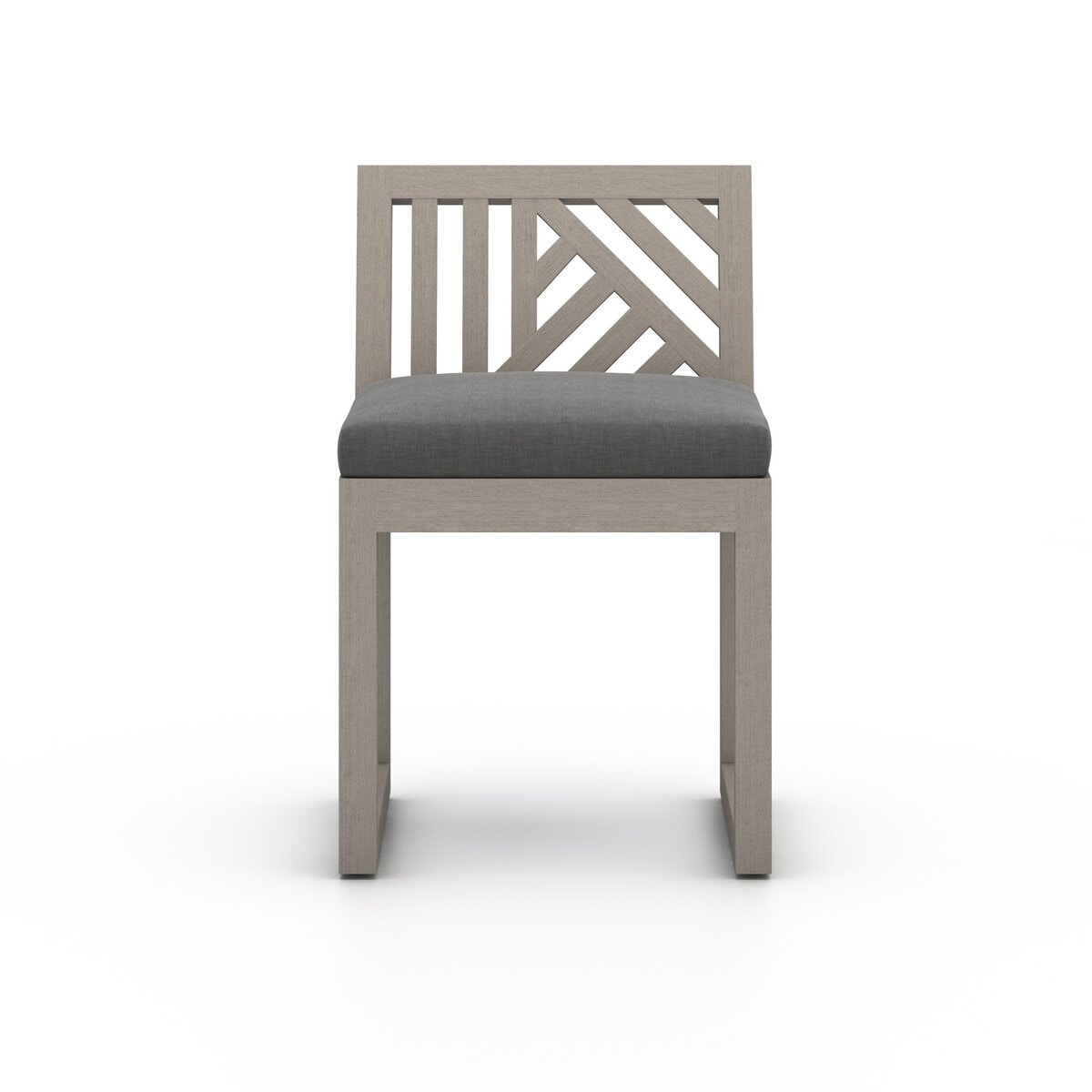 Four Hands Furniture Avalon Outdoor Dining Chair-Weathered Grey-FSC-Venao Charcoal 227538-003