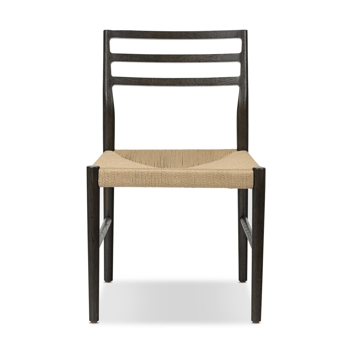 Four Hands Furniture Glenmore Woven Dining Chair-Light Carbon-Natural Papercord 232390-003