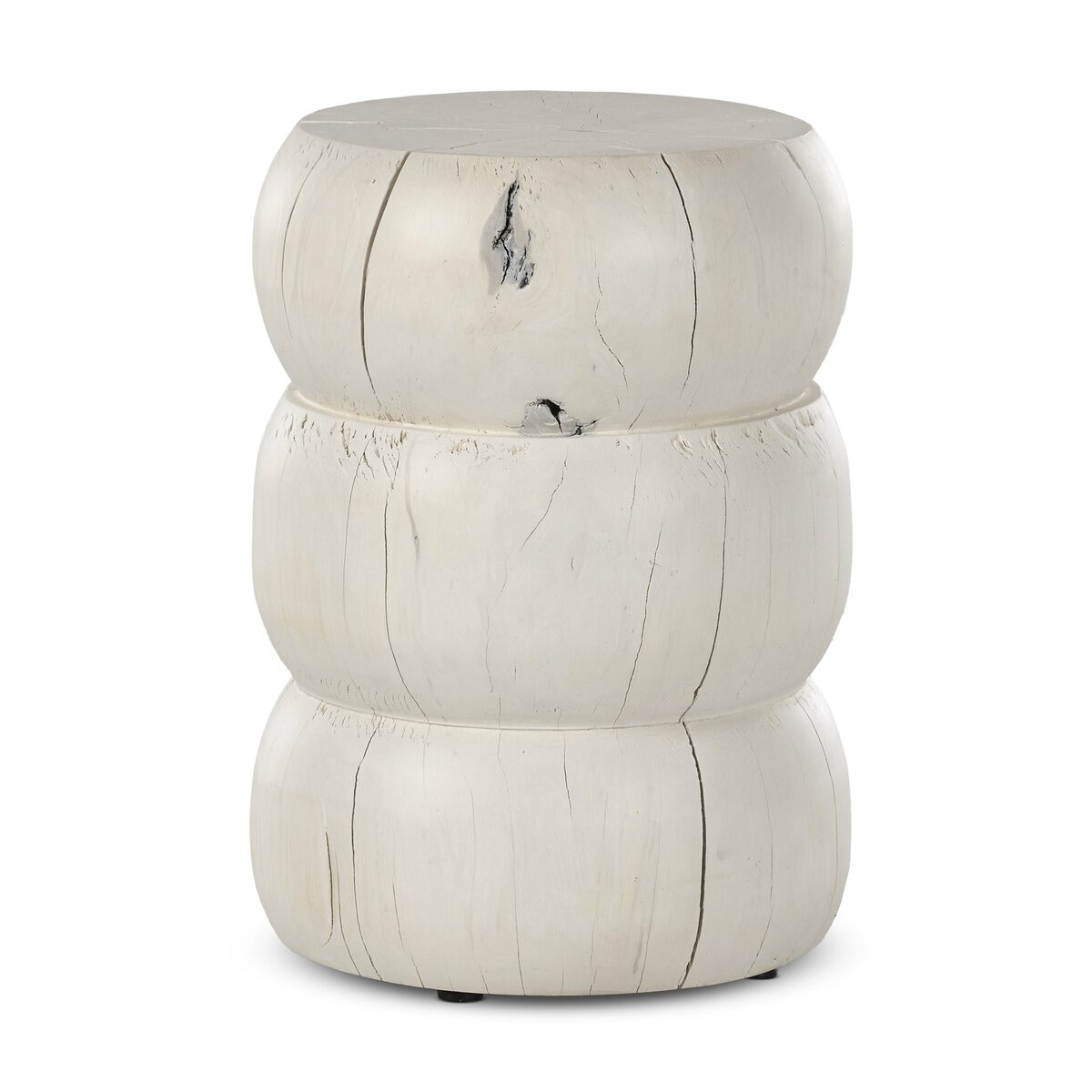 Four Hands Furniture Pagoda End Table-Ivory 234625-001