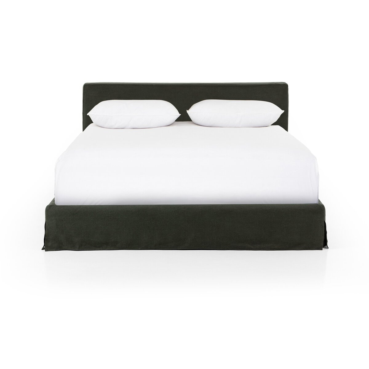 Four Hands Furniture Aidan Slipcover Bed-Brussels Pine-Queen 234707-008