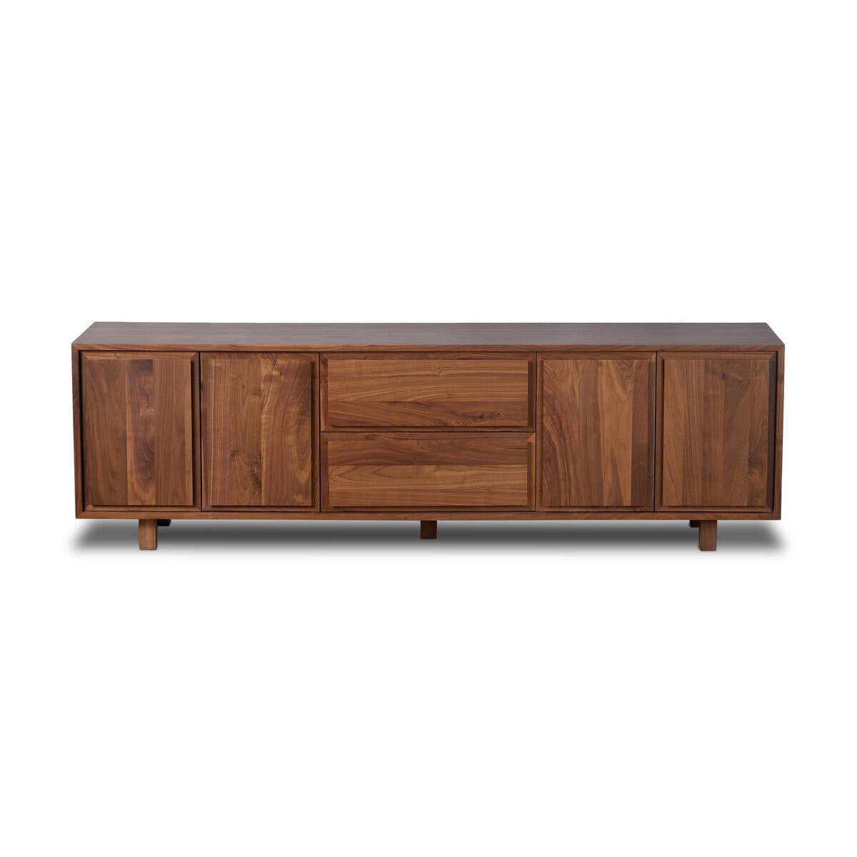 Four Hands Furniture Stafford Media Console-Walnut Natural-Walnut Natural Poplar 235062-003