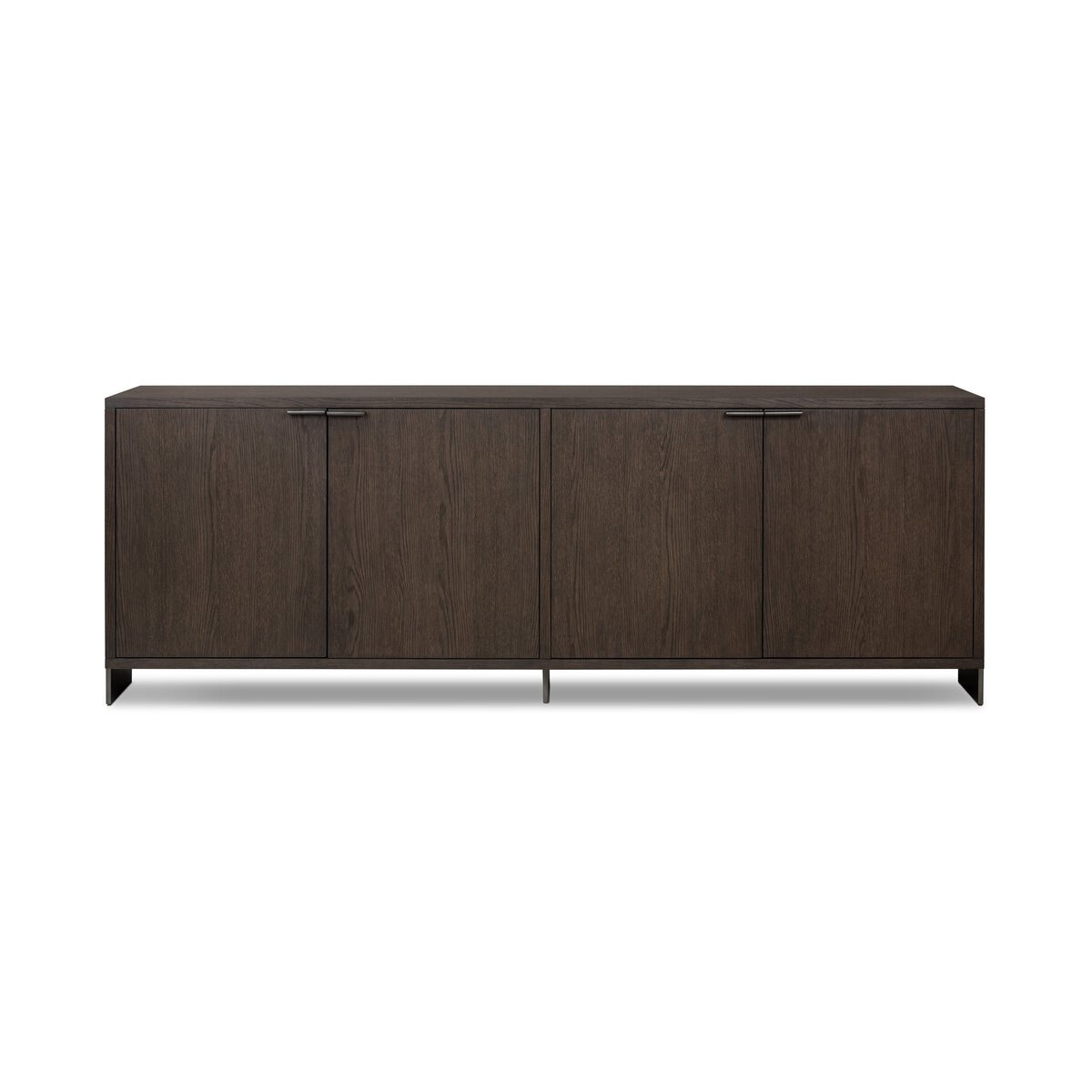 Four Hands Furniture Westhoff Sideboard-Rubbed Black Oak-Rubbed Black Oak Veneer-Dark Iron 236117-001