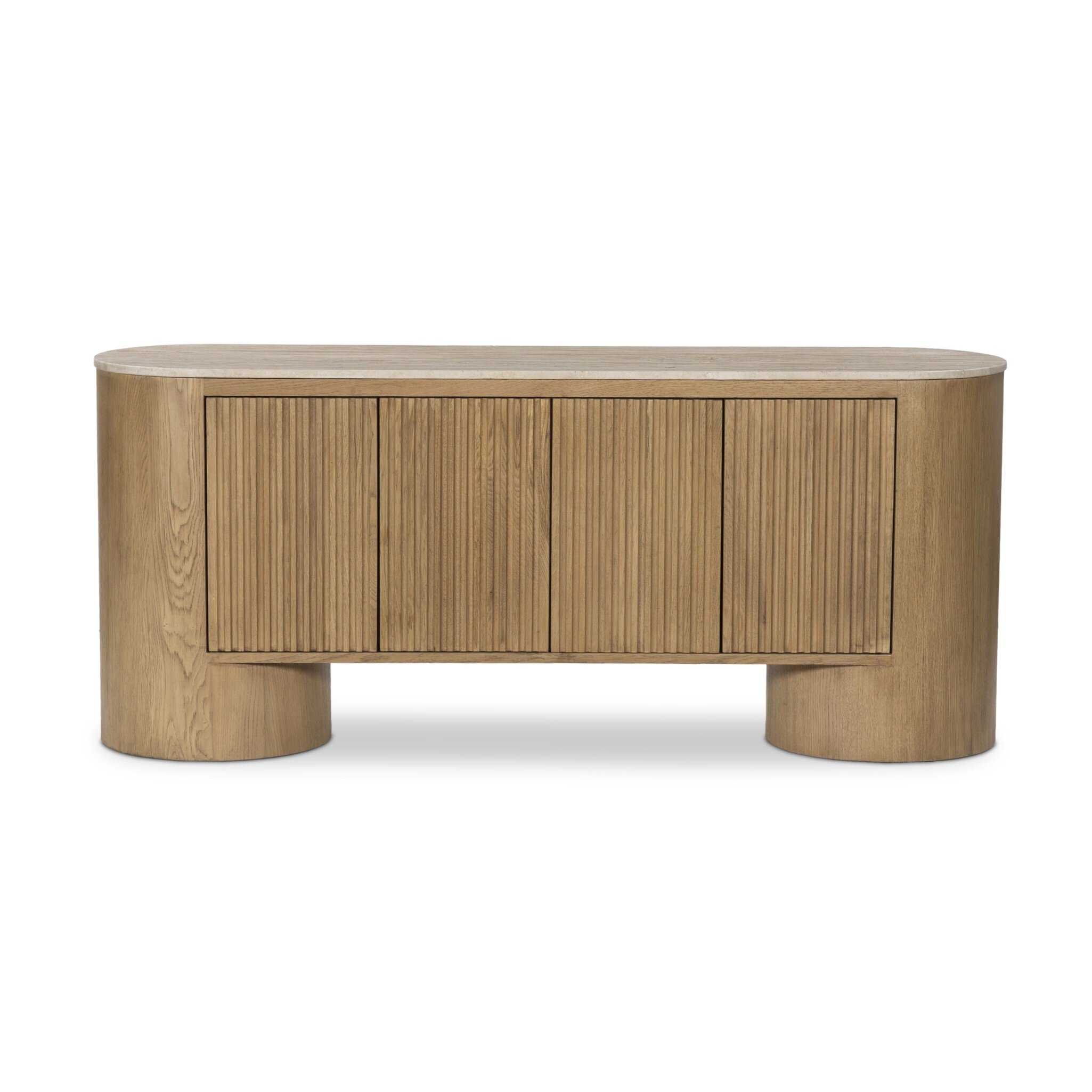 Four Hands Furniture Giovani Media Console - Natural Light Oak Veneer 233562-002