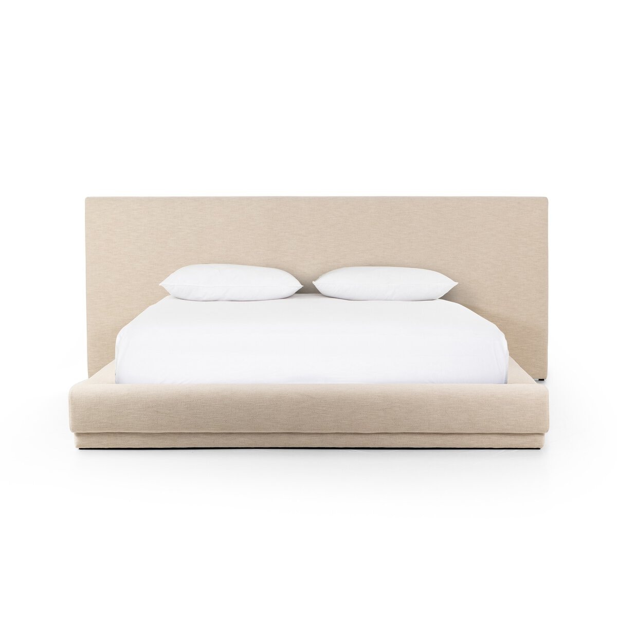Four Hands Furniture Martina Bed-Bergamo Parchment-Wide King 240042-004